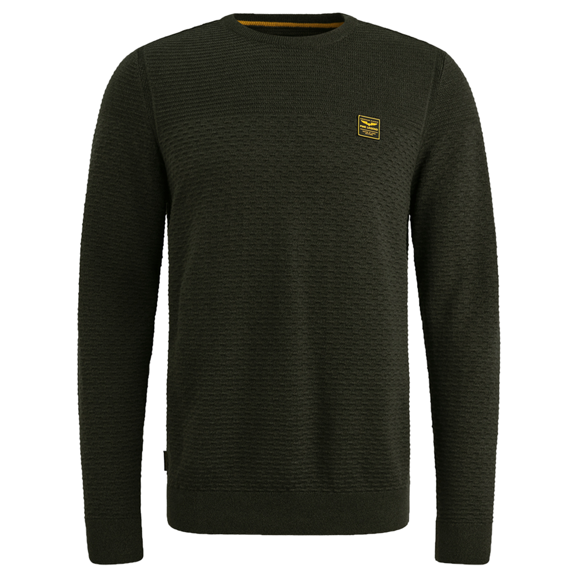 Pullover aus Baumwoll-Mouliné | Black