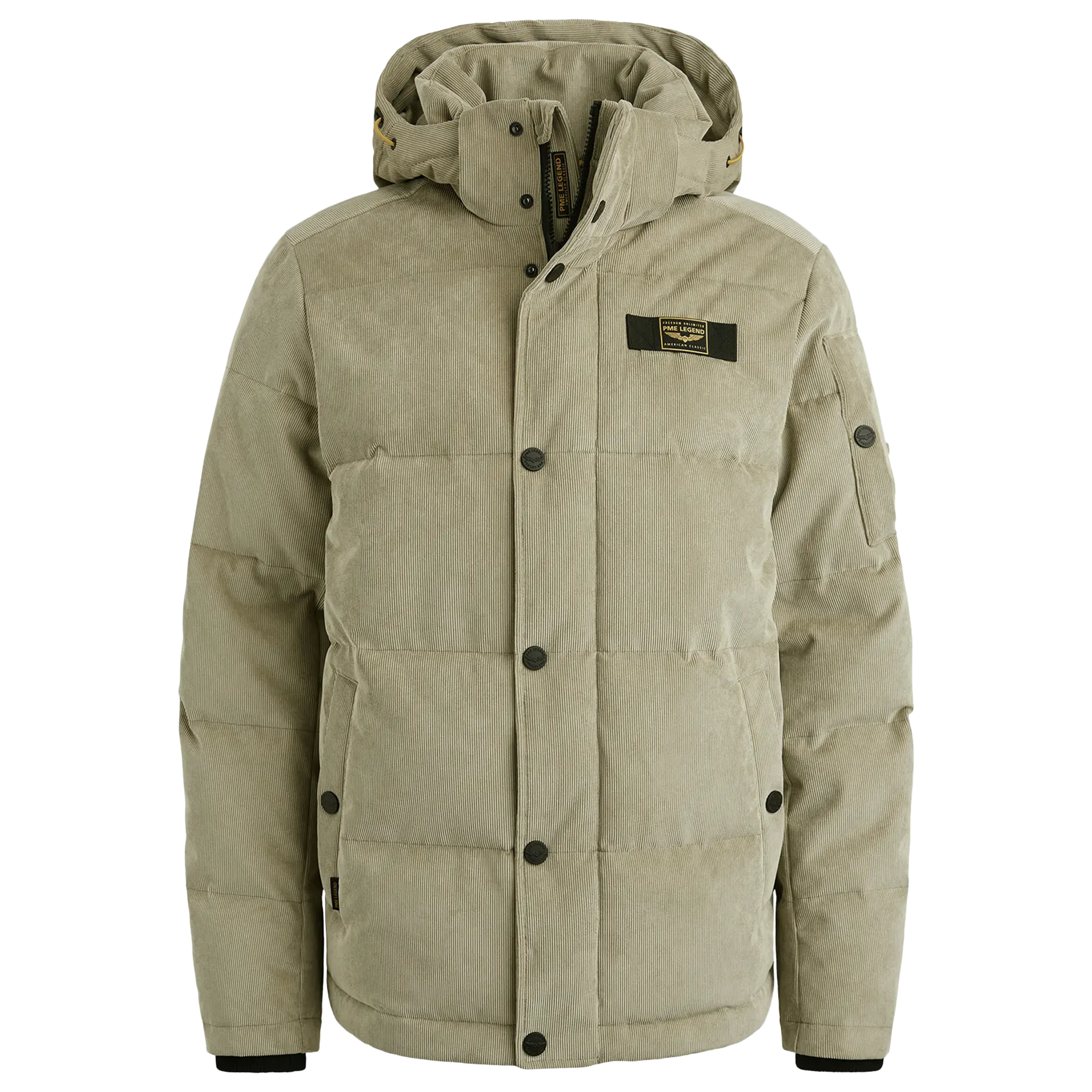 Pufferjacke aus Cord GOBBLER | BEIGE Pufferjacke aus Cord GOBBLER | BEIGE