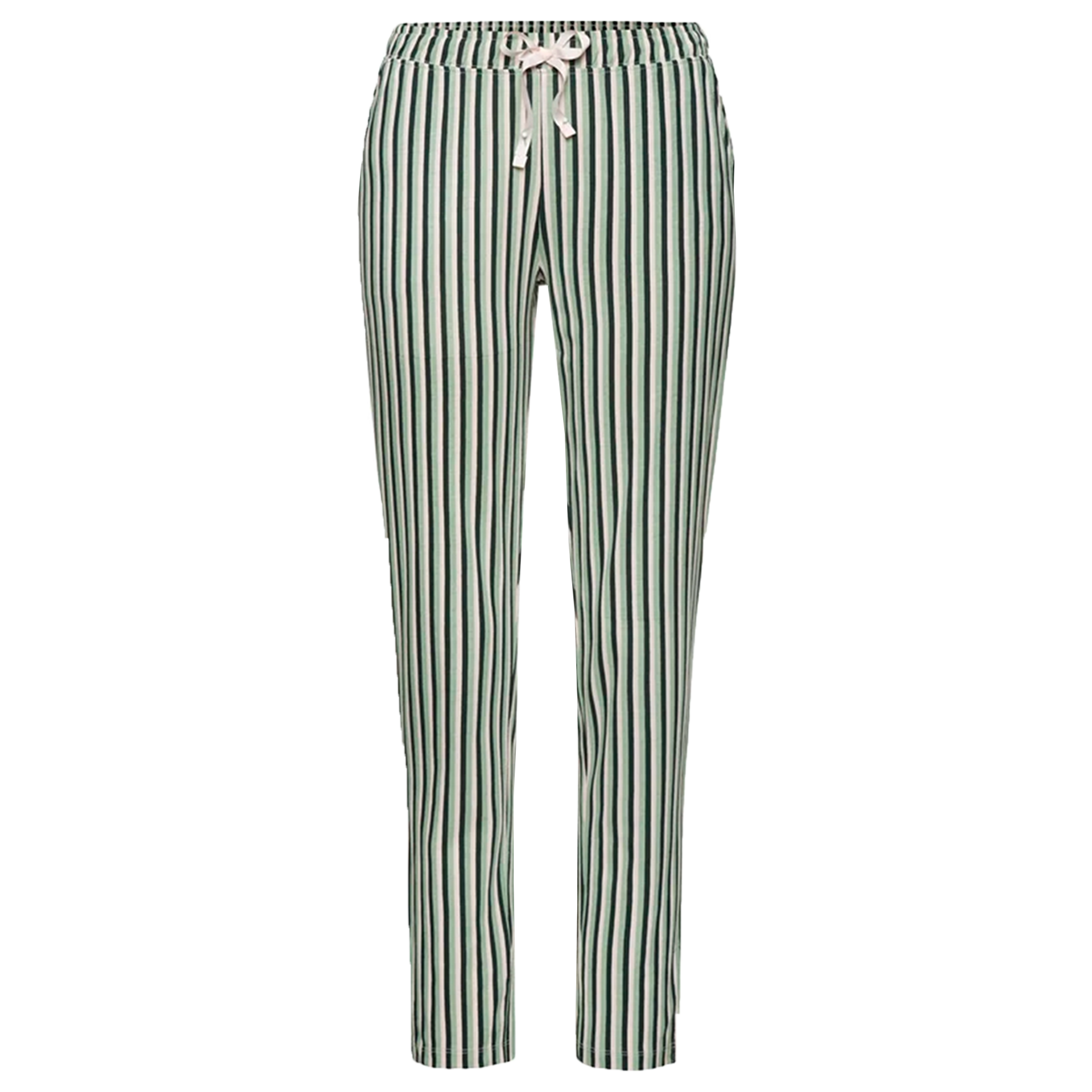 Gestreifte Pyjama-Hose mit Gummibundzug und Eingrifftaschen