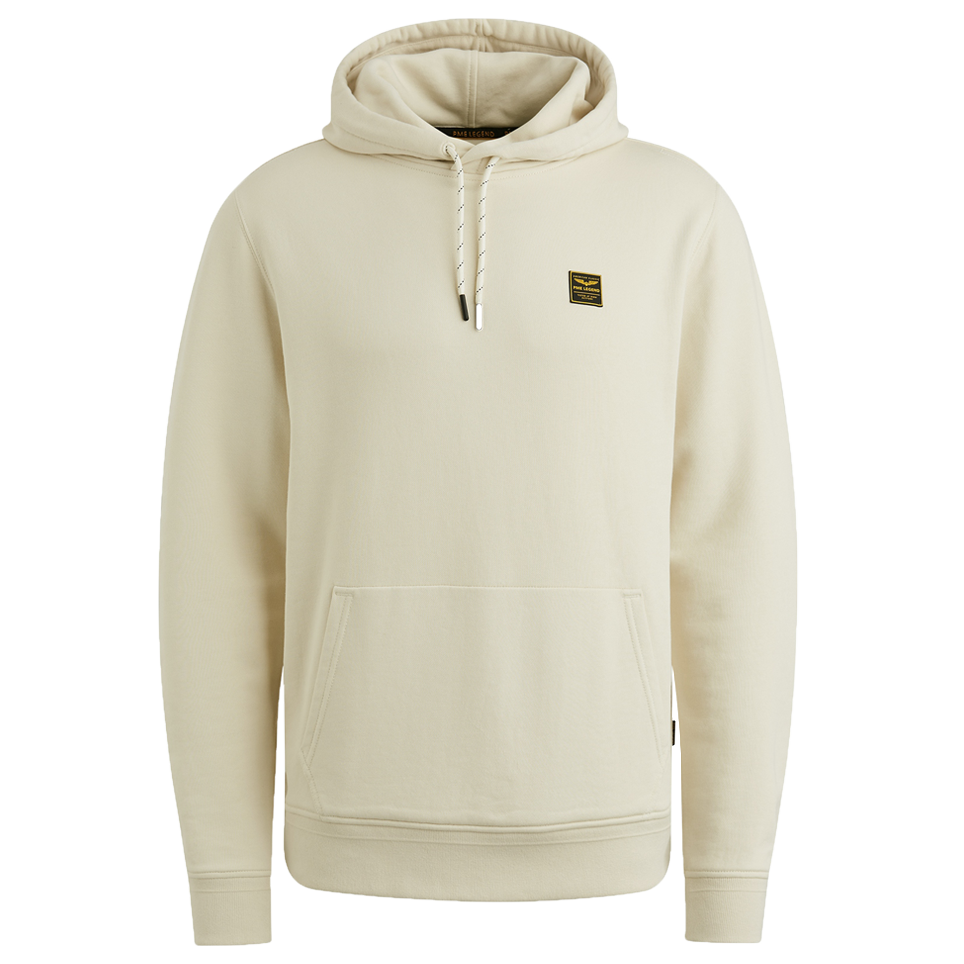 Hoodie mit Kängurutasche | Bone White