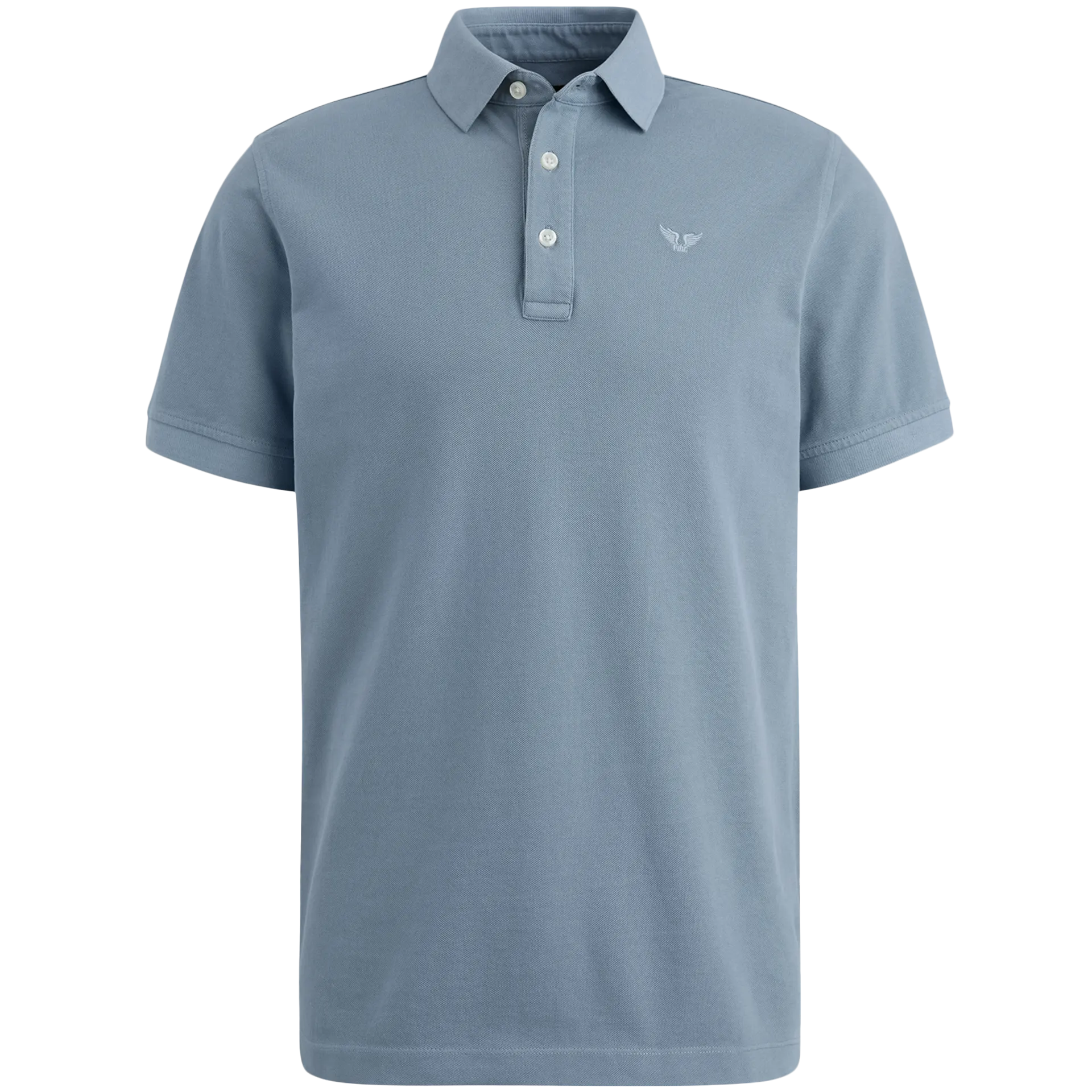 Poloshirt mit Garment-Dye-Waschung | ASHLEIGH BLUE