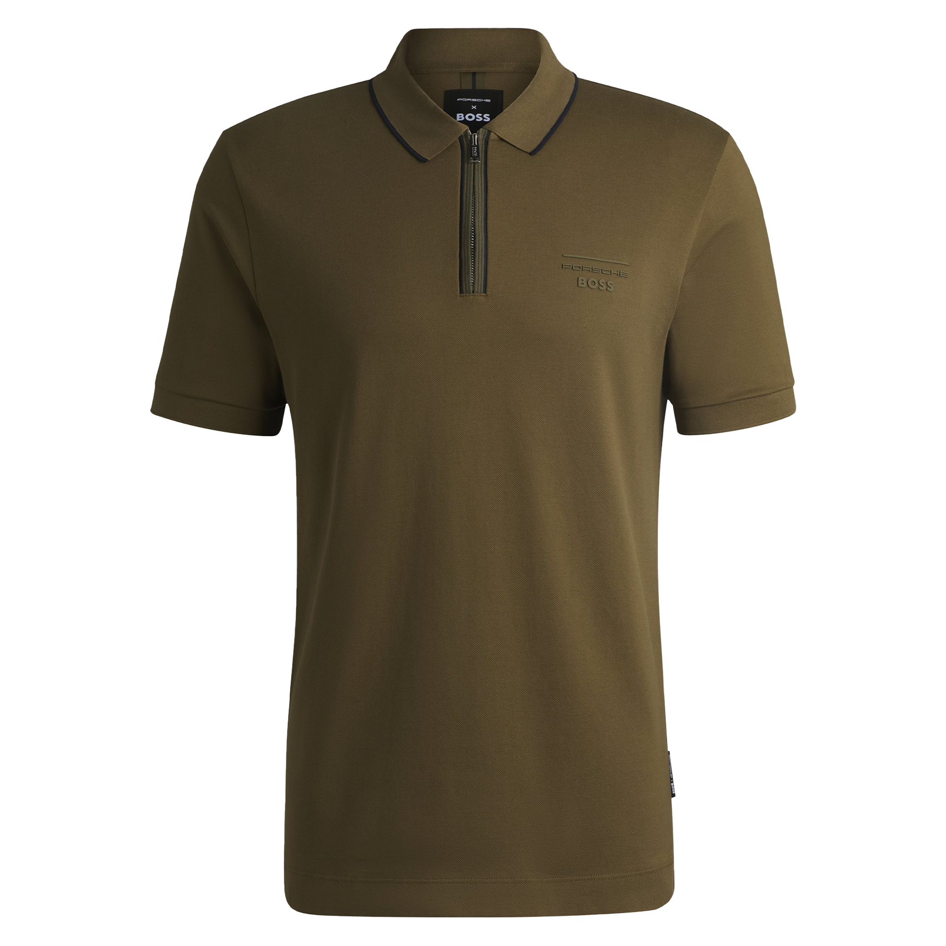 Porsche x BOSS Poloshirt aus Stretch-Baumwolle | DARK GREEN Porsche x BOSS Poloshirt aus Stretch-Baumwolle | DARK GREEN