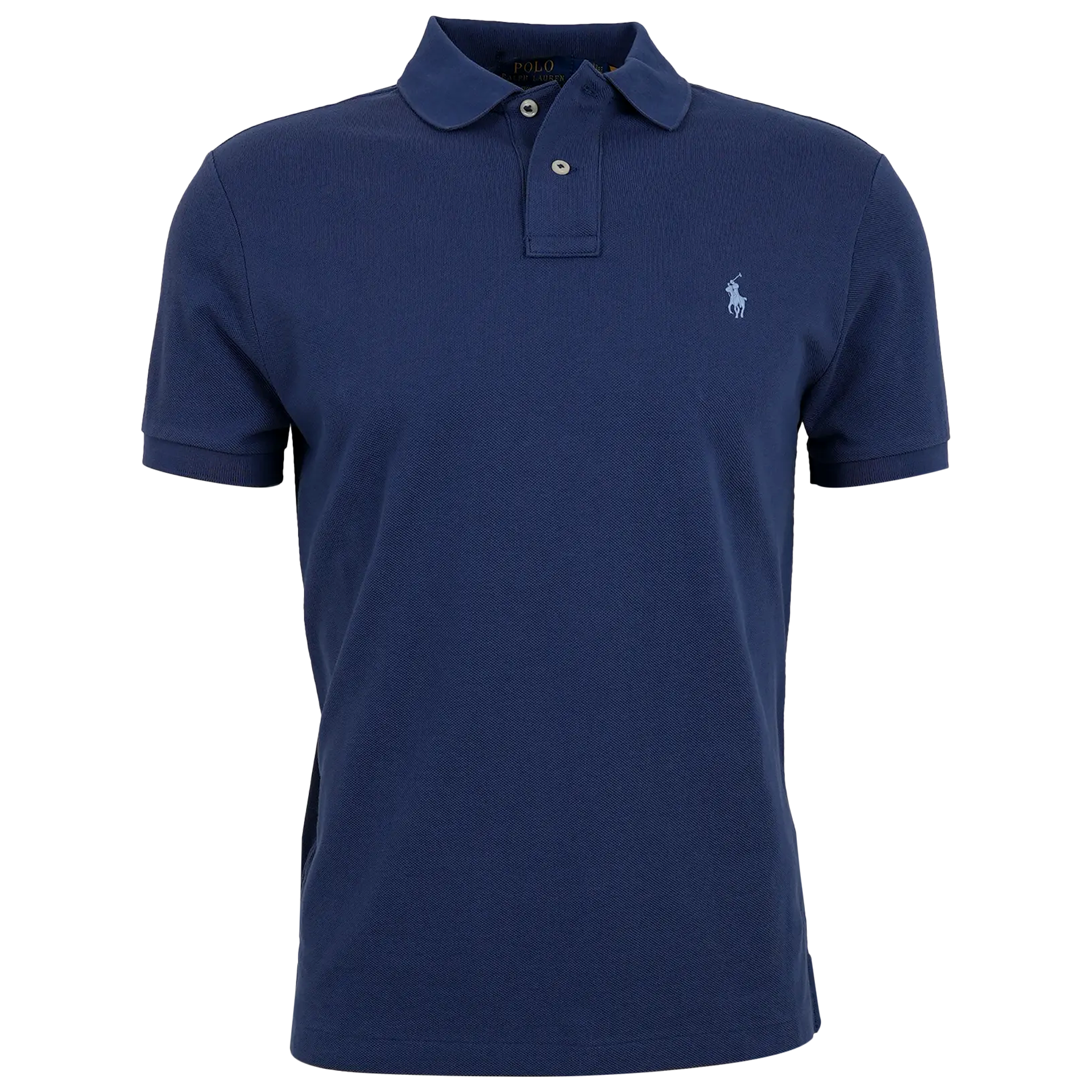 Piqué-Poloshirt aus Baumwolle | BLAU