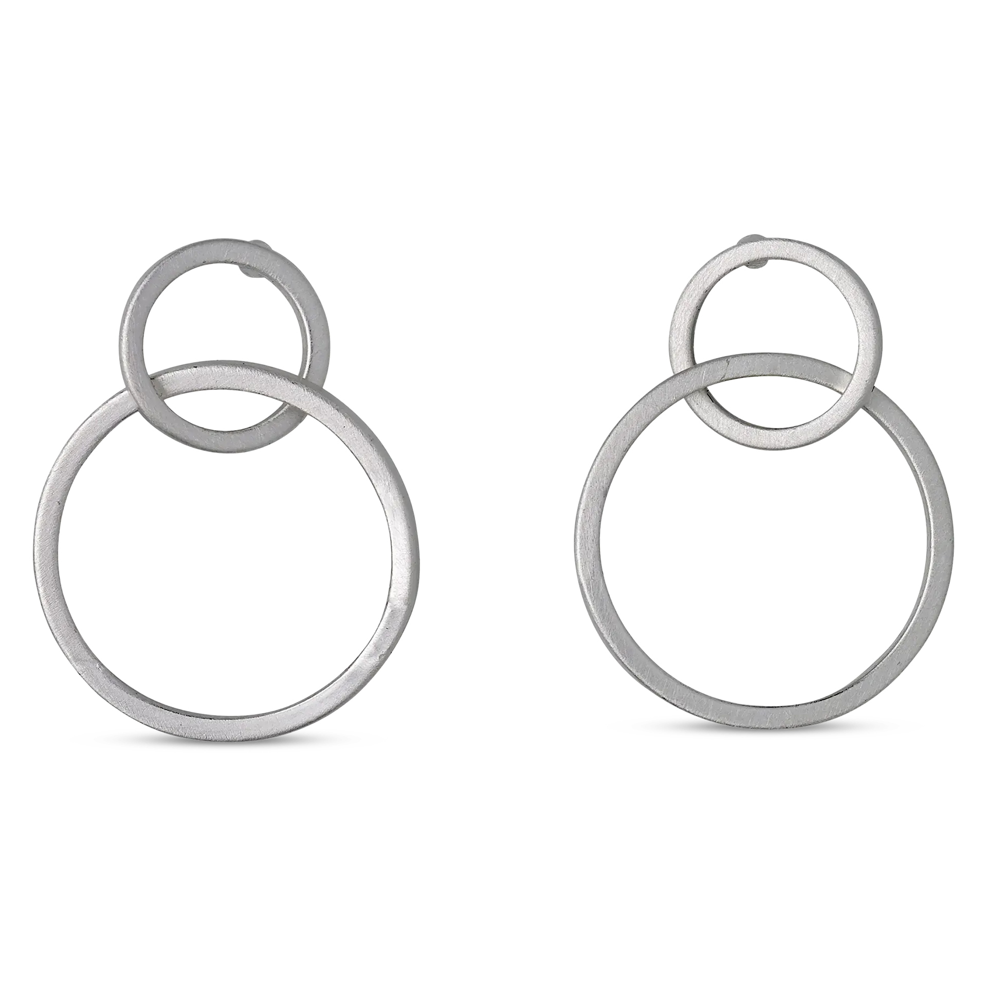Versilberte Ohrringe | HARPER