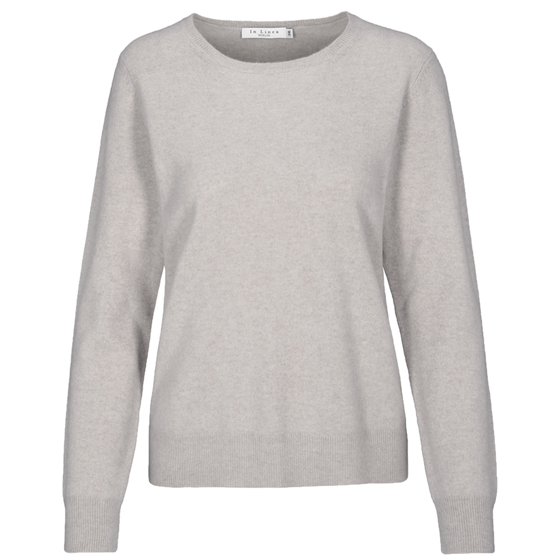 Cashmere Rundhals-Pullover | STONE MELANGE
