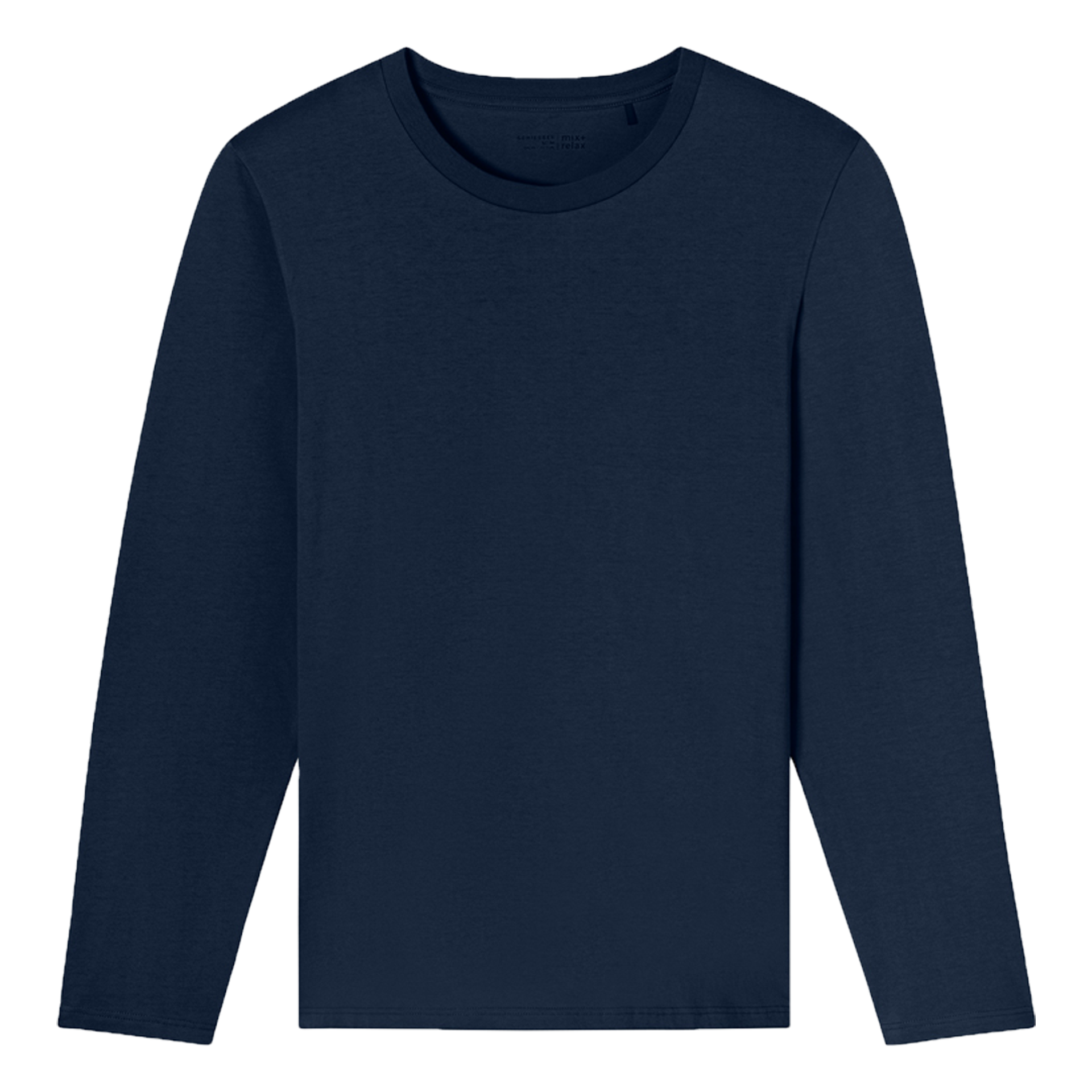 Mix & Relax Langarmshirt Rundhals | Dunkellau