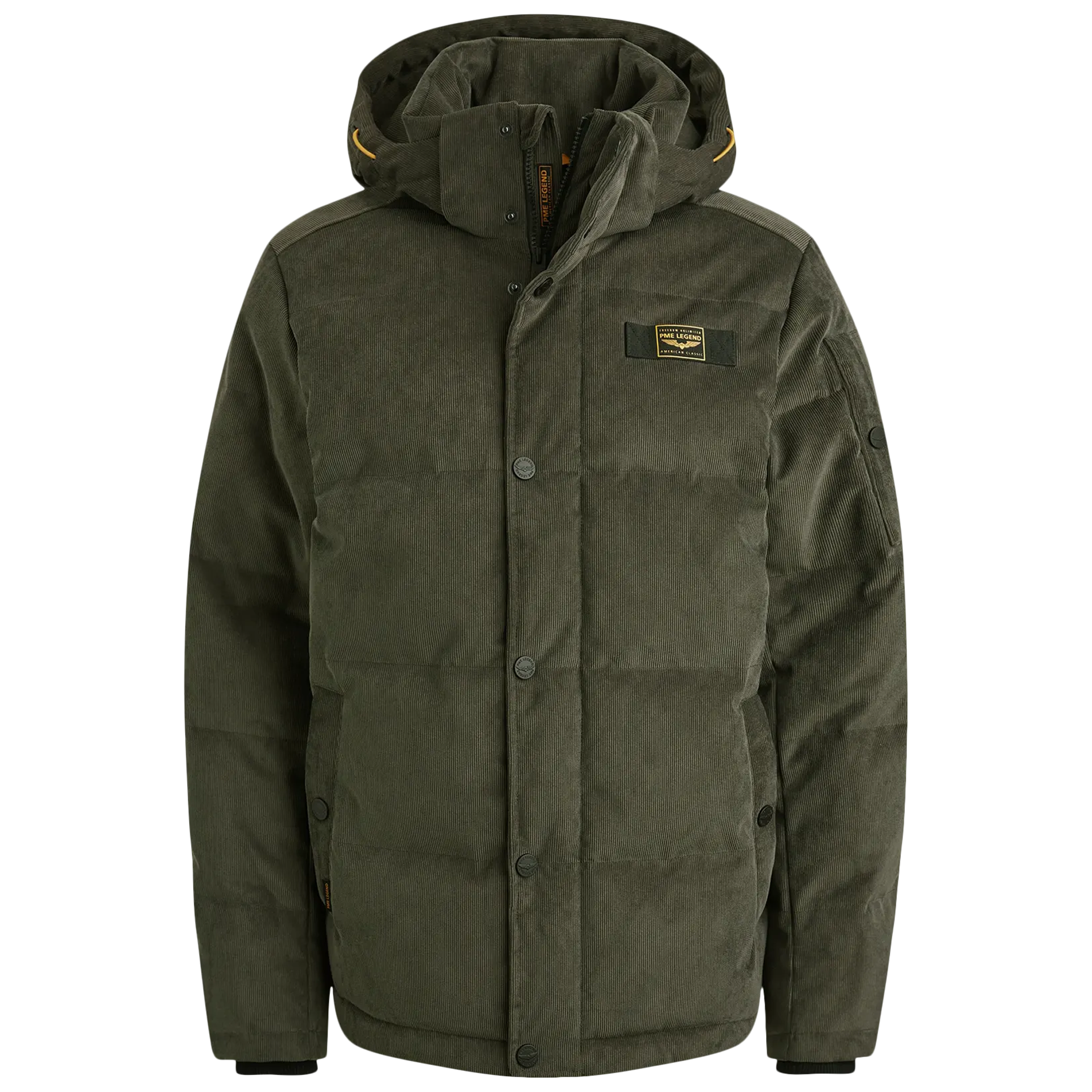 Pufferjacke aus Cord GOBBLER | GRÜN Pufferjacke aus Cord GOBBLER | GRÜN