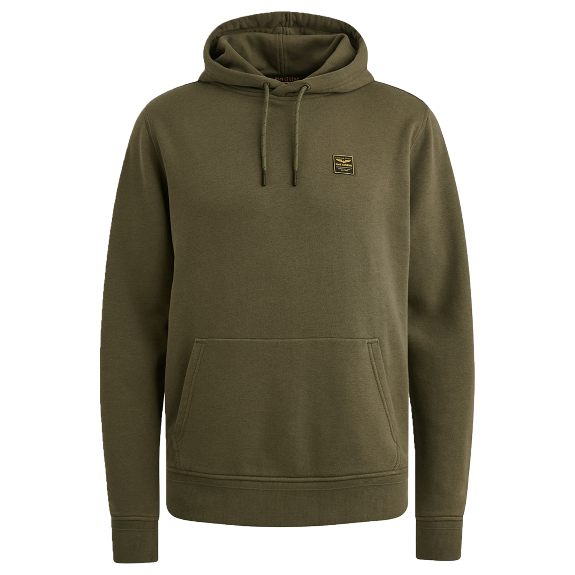 Hoodie mit Kängurutasche | Olive Night