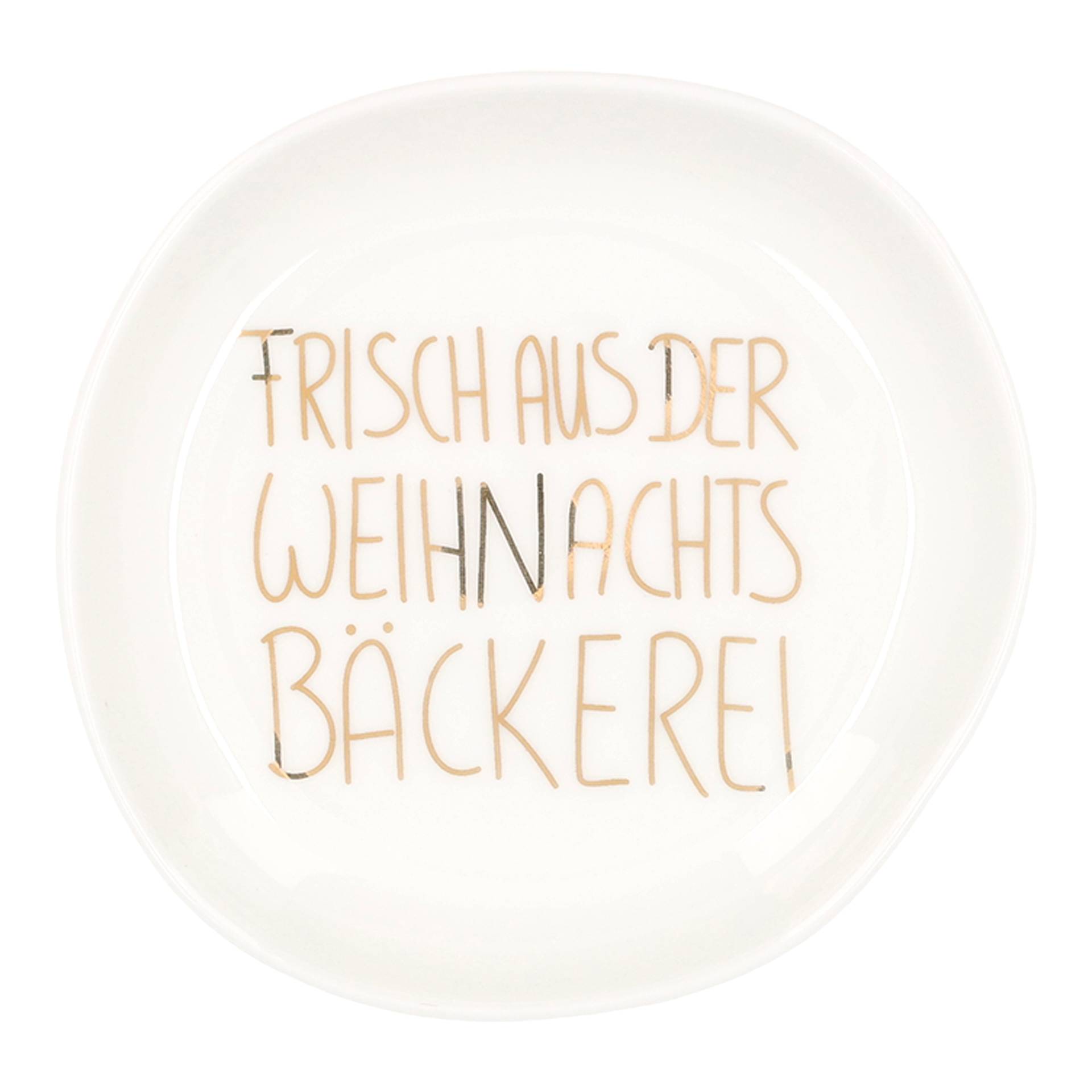 Weihnachtsschälchen Weihnachtsbäckerei aus Porzellan | Weiß