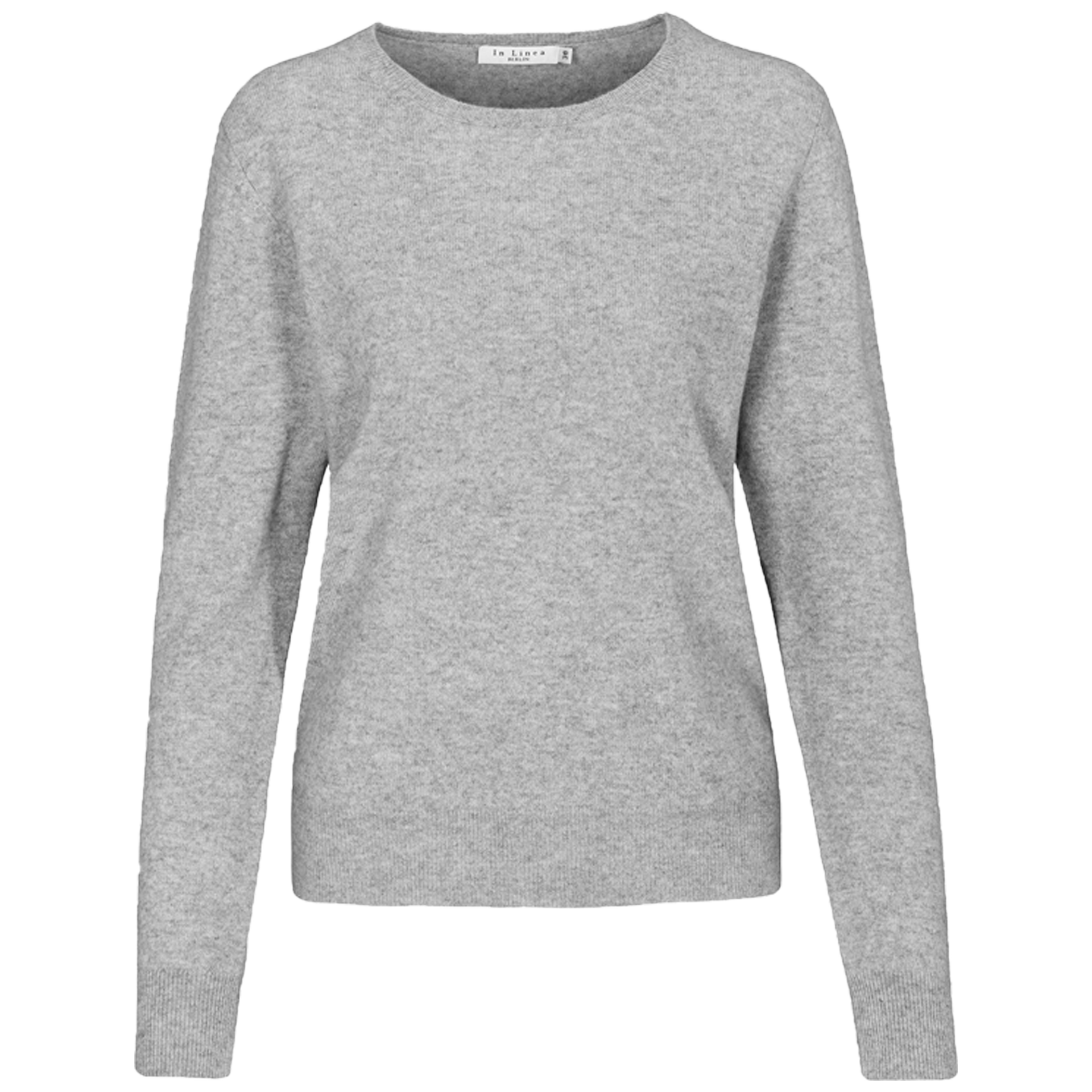 Cashmere Rundhals-Pullover | FLANELL MELANGE