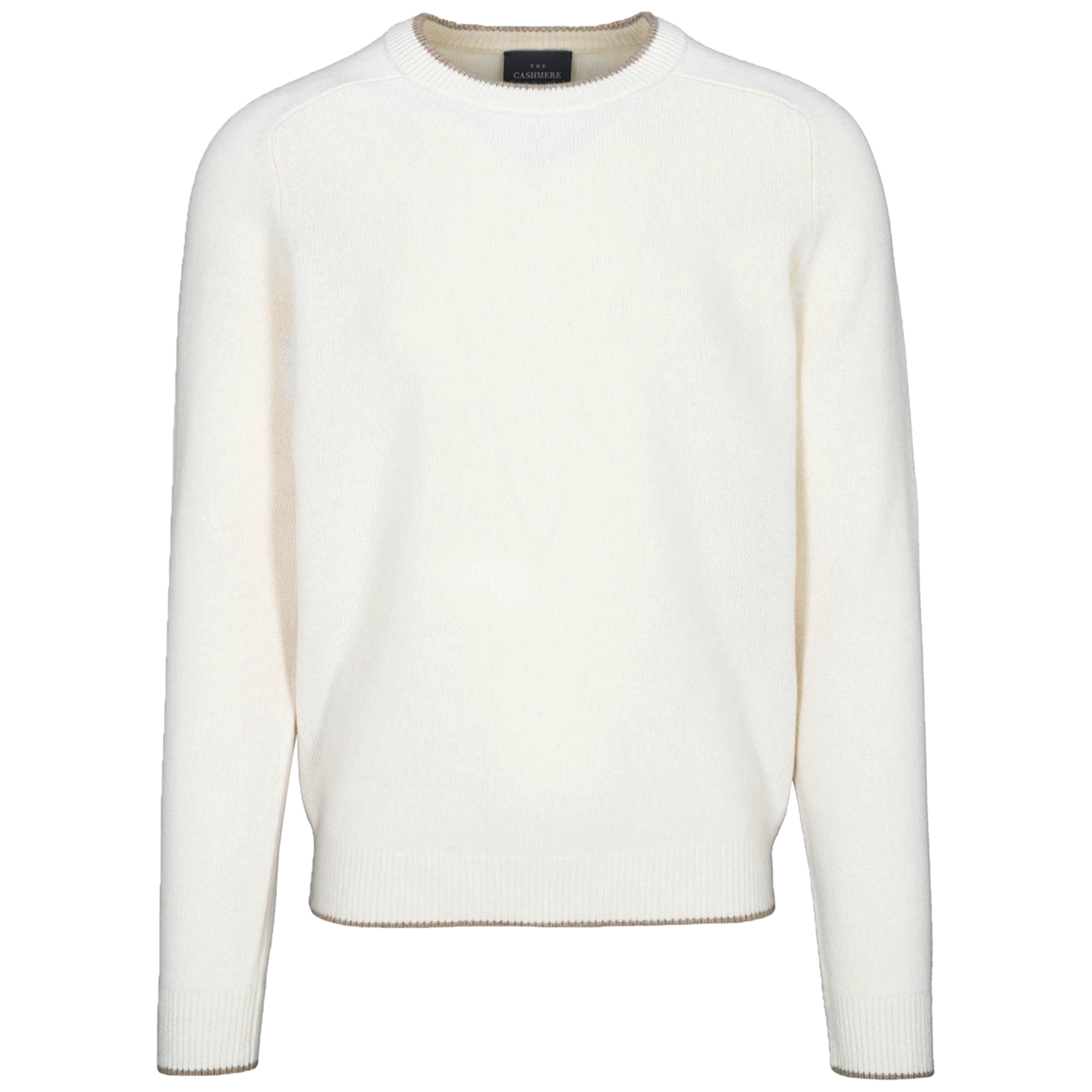 Cashmere Rundhals-Pullover | SNOW WHITE