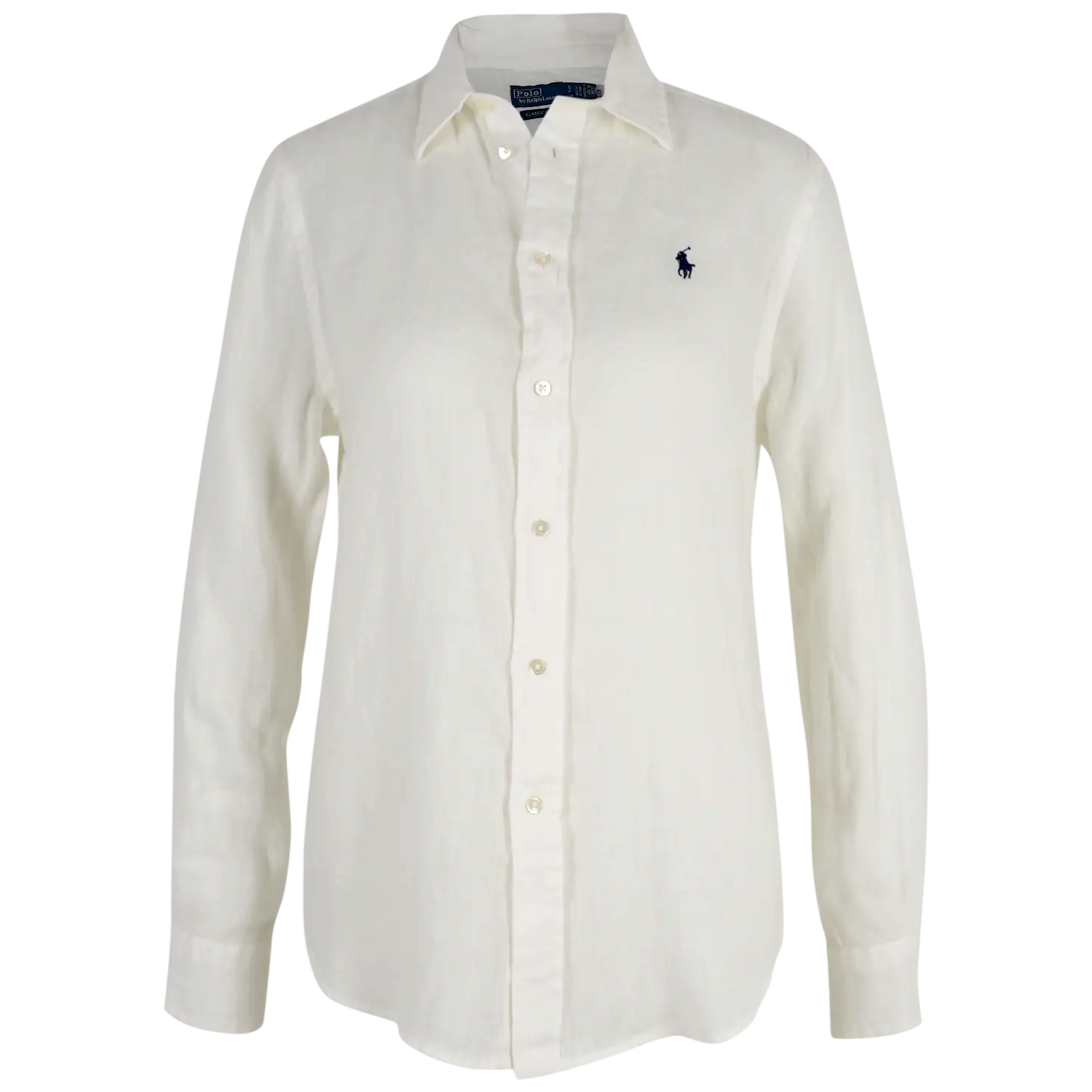 Classic-Fit Leinenhemd | WEIß