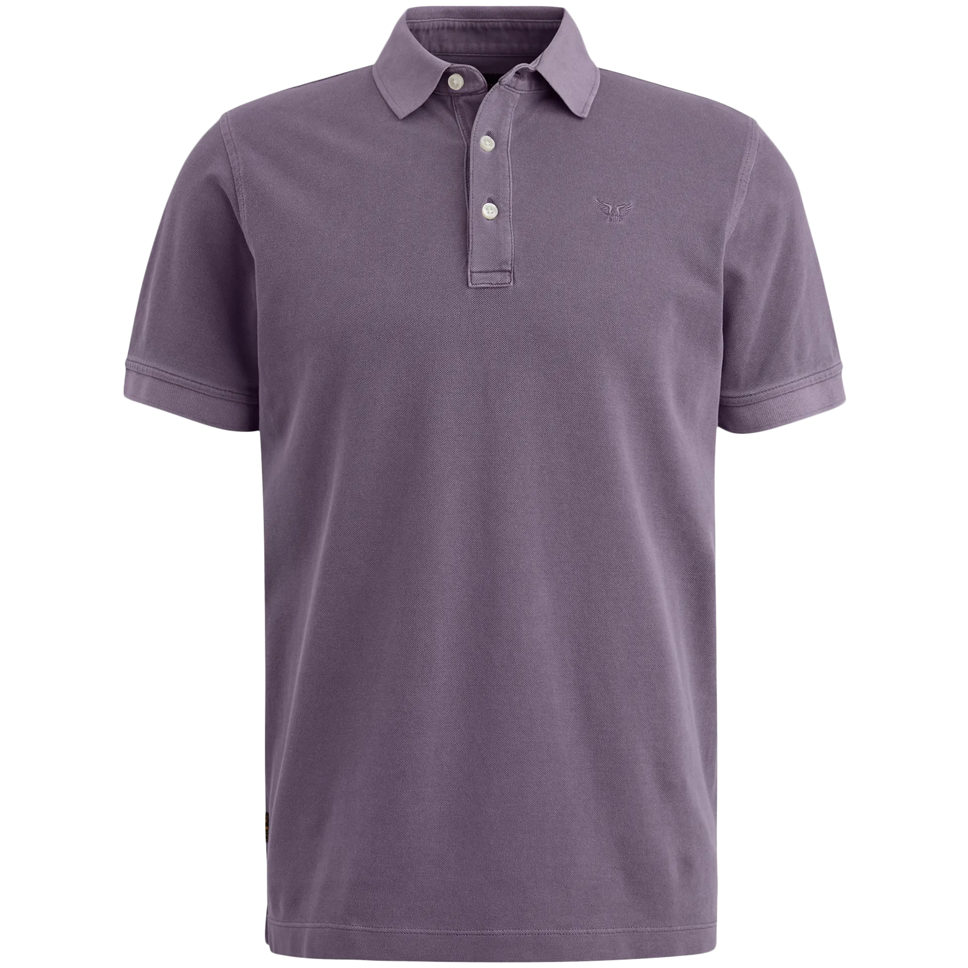 Poloshirt mit Garment-Dye-Waschung | PURPLE SAGE