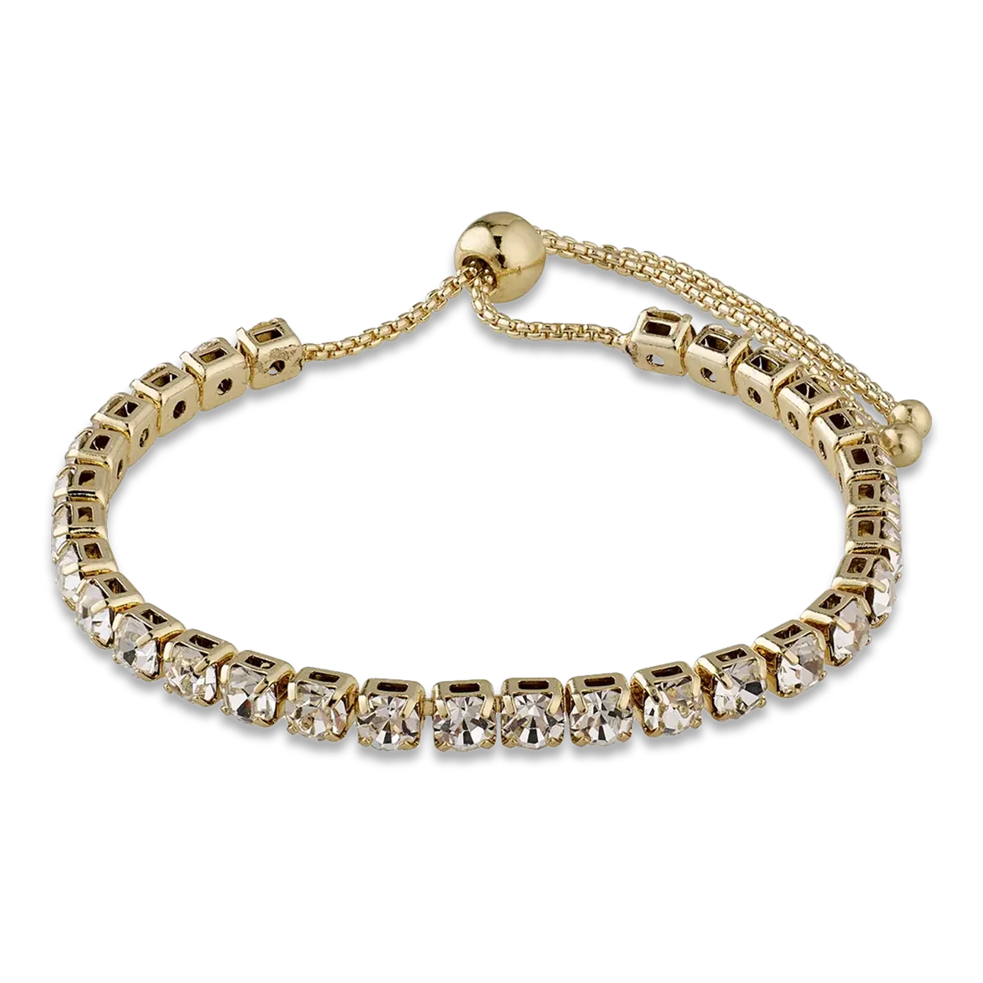 Vergoldetes Kristallarmband | LUCIA
