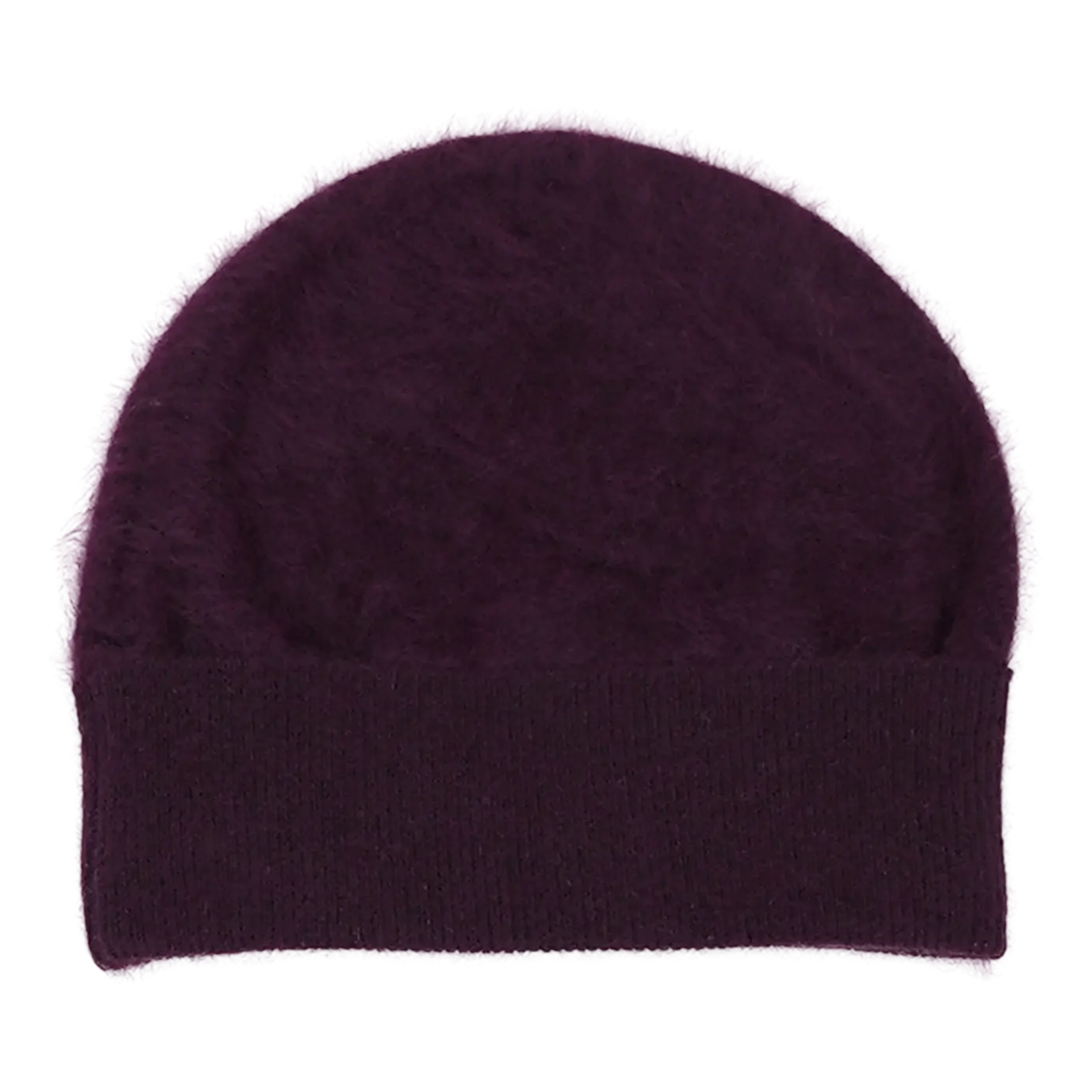 Mütze aus Brushed Cashmere | EGGPLANT