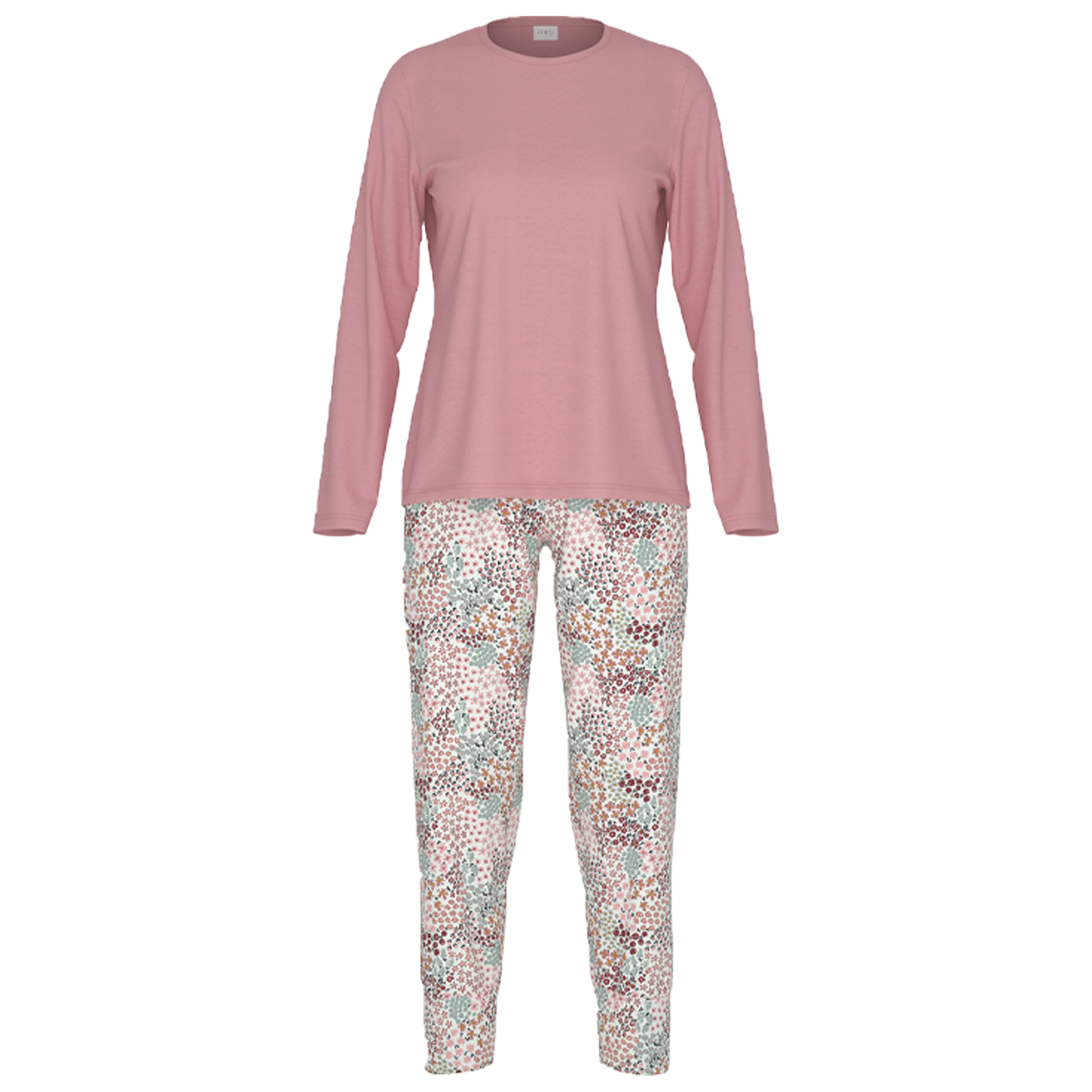Pyjama Flower Bed Langarm | Bridal Rose
