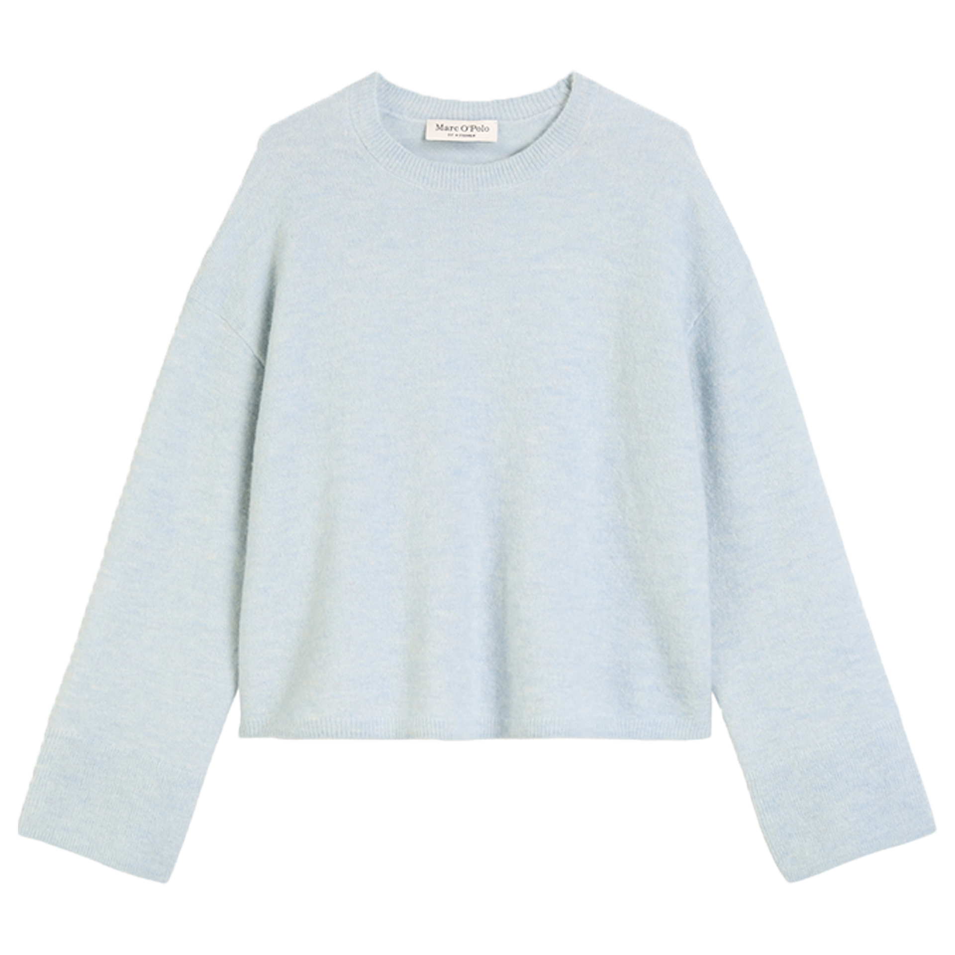 Pullover Loose aus Schurwolle-/Alpakawolle-Mix | Silvery Blue