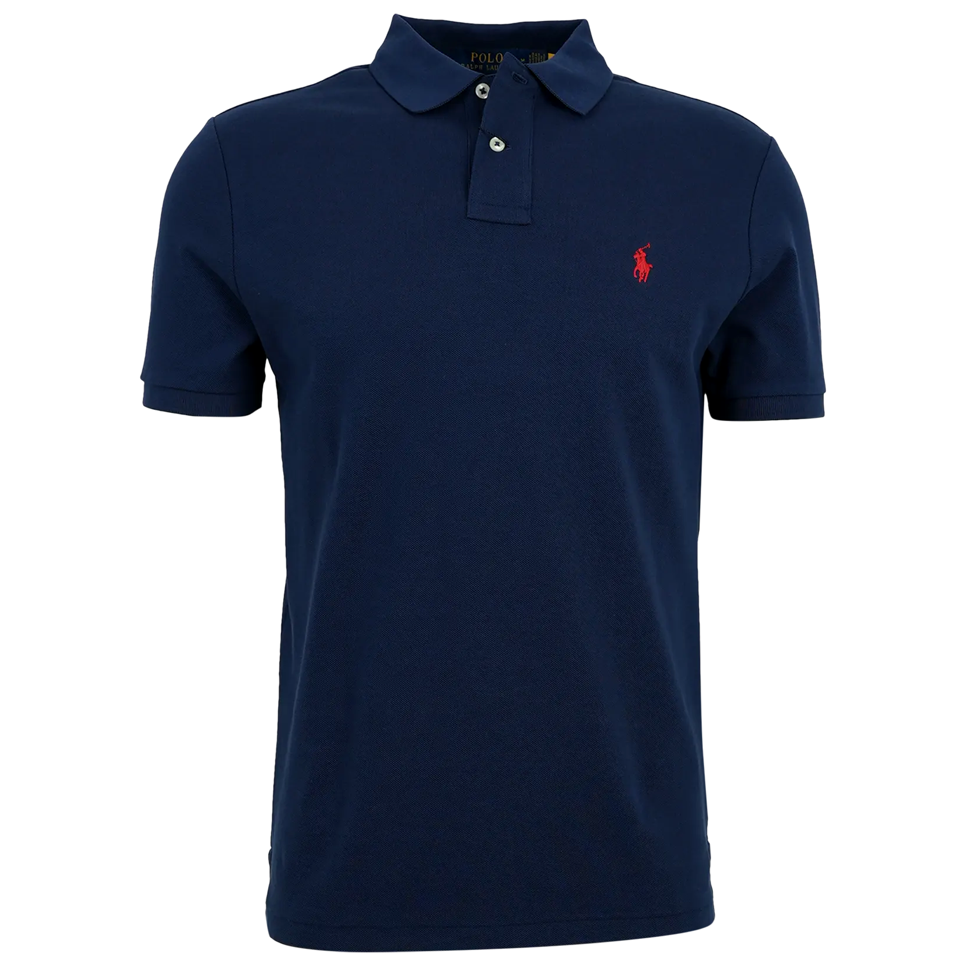Piqué-Poloshirt aus Baumwolle | DUNKELBLAU