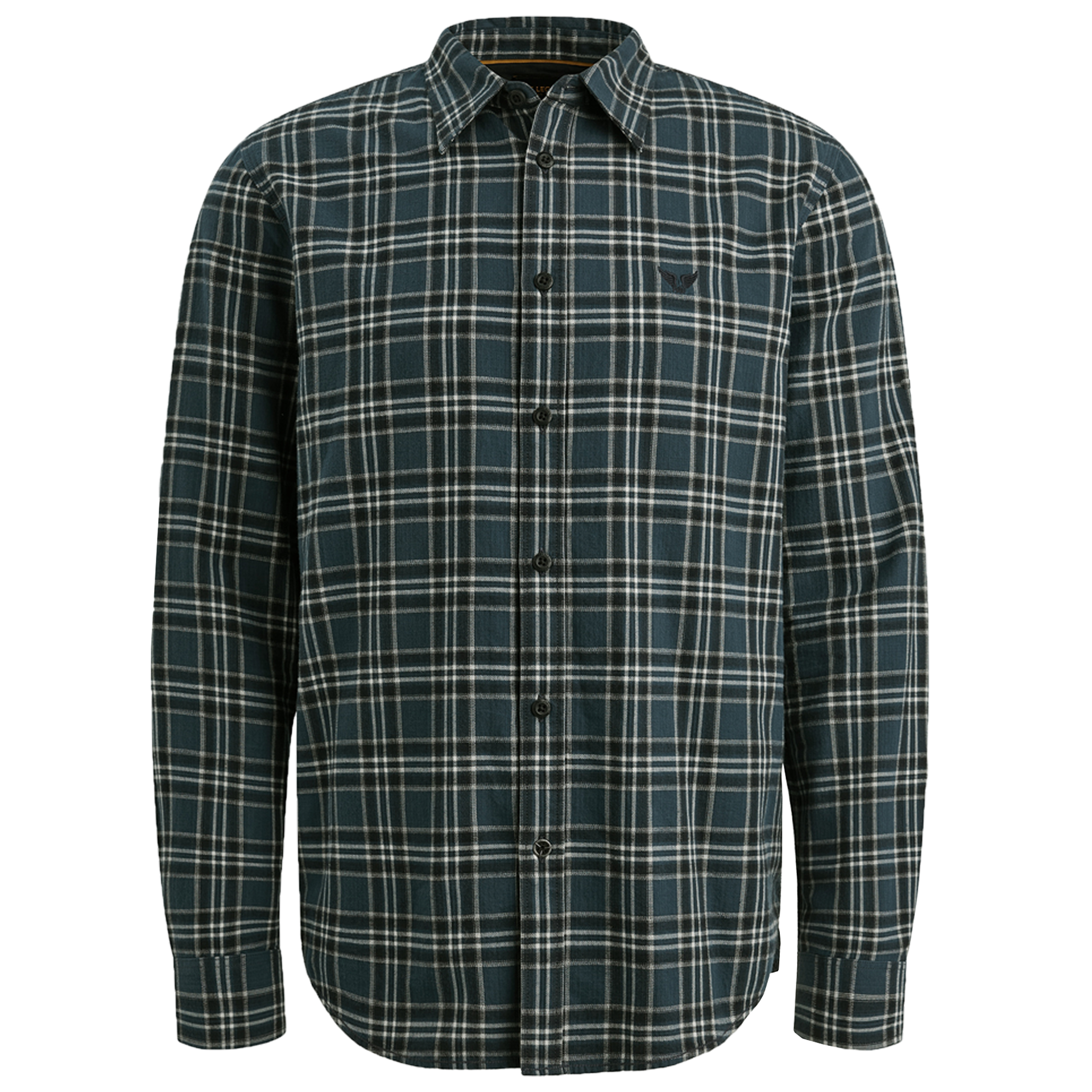 Langarm-Hemdshirt aus Herringbone‑Yarn | Salute