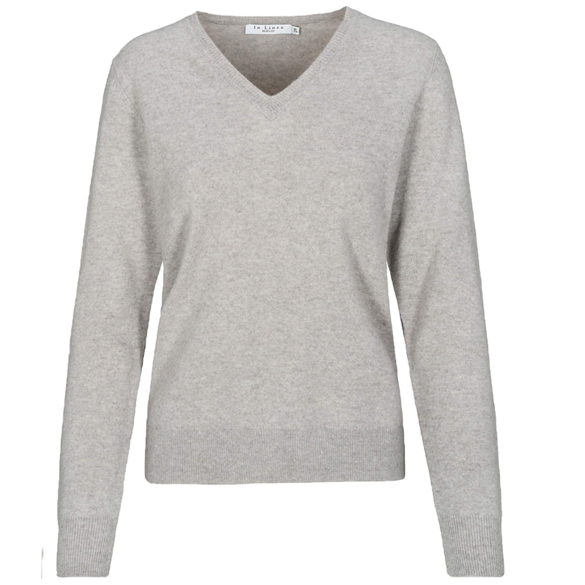 Pullover mit V-Ausschnitt Cashmere | STONE MELANGE
