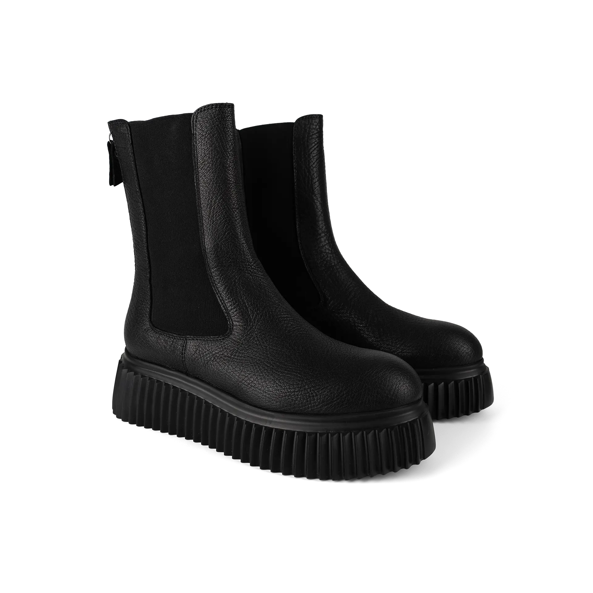Stiefelette mit seitlichen Stretcheinsätzen Stiefelette mit seitlichen Stretcheinsätzen