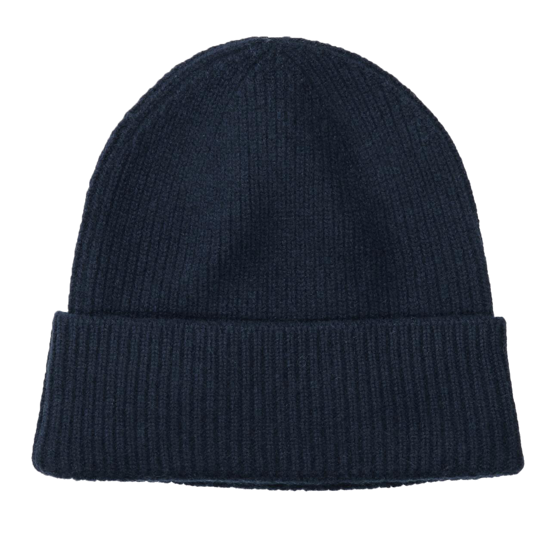 Cashmere Beanie mit Ribstruktur | DARK NAVY