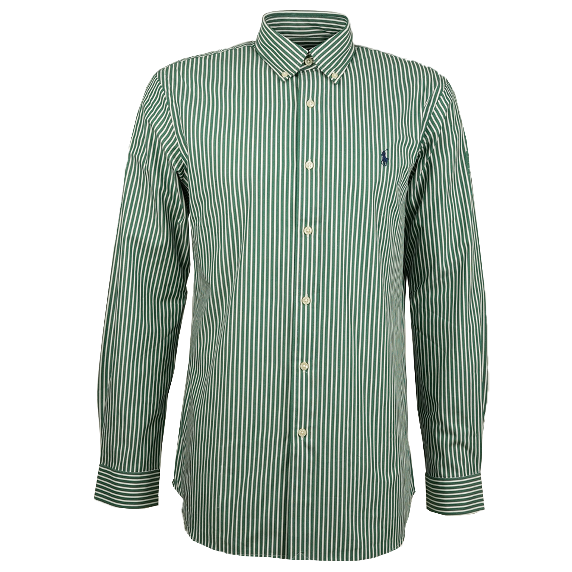 Gestreiftes Herrenhemd aus hochwertiger Baumwolle | Grün