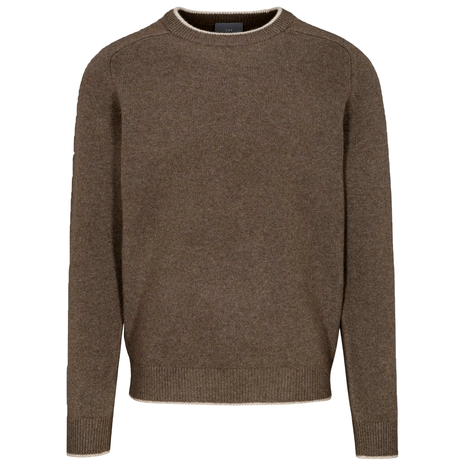 Cashmere Rundhals-Pullover | NOUGAT MELANGE