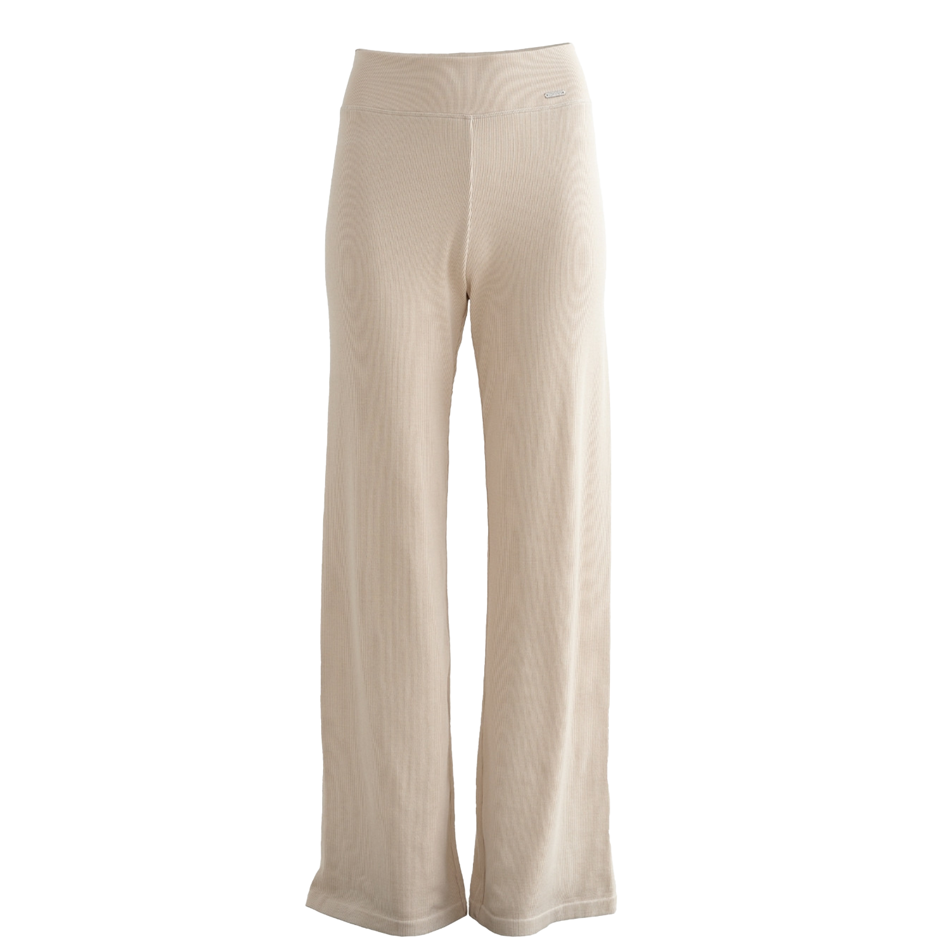  Café Au Lait Ribbed Wool Wide Pants