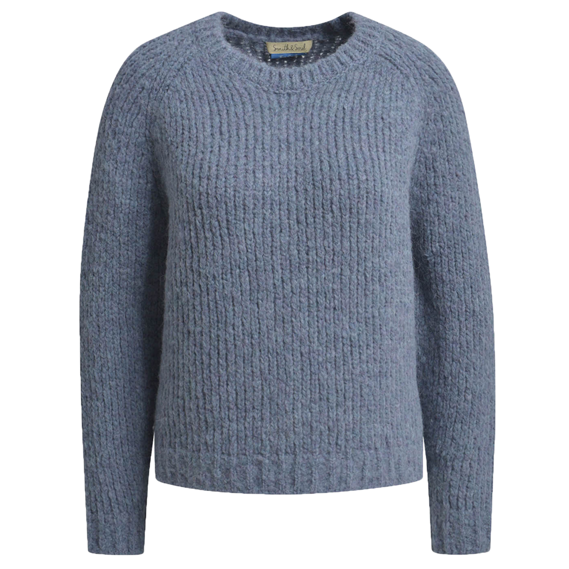 Deep Raglan Pullover | Jeansblue