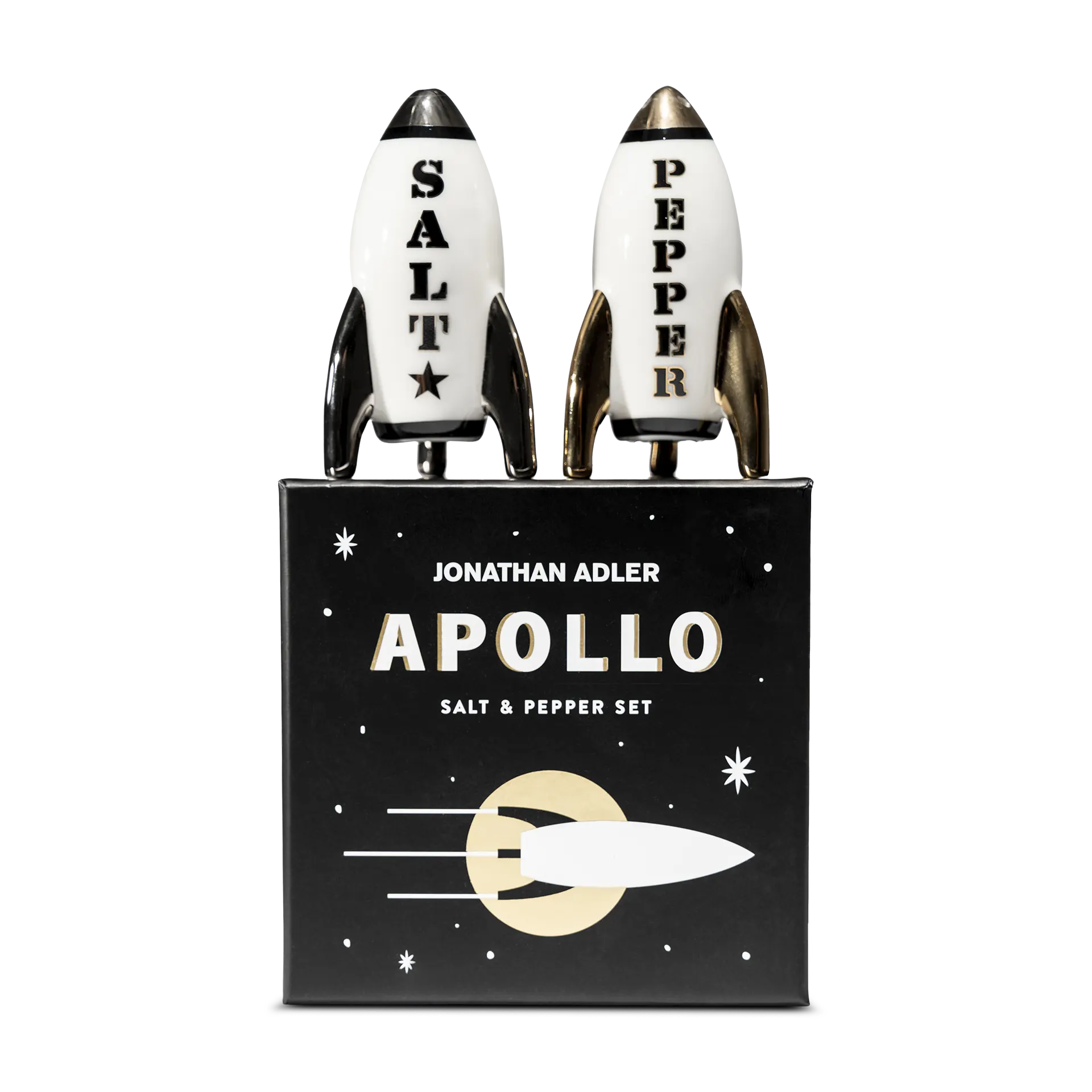 Salz- & Pfefferstreuer Apollo mit Gold, 2er-Set