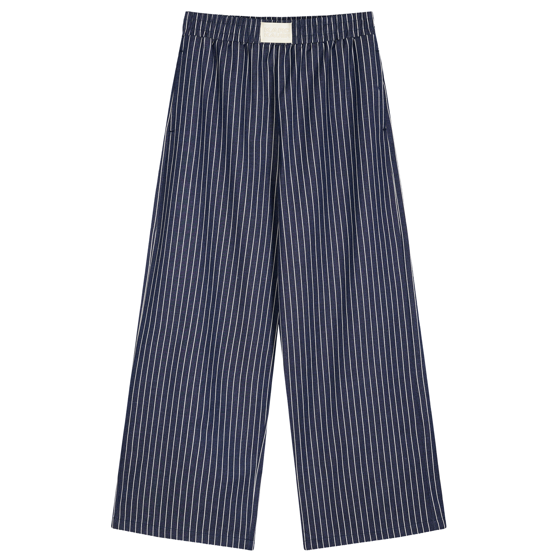 Woven Pants Striped | Navy