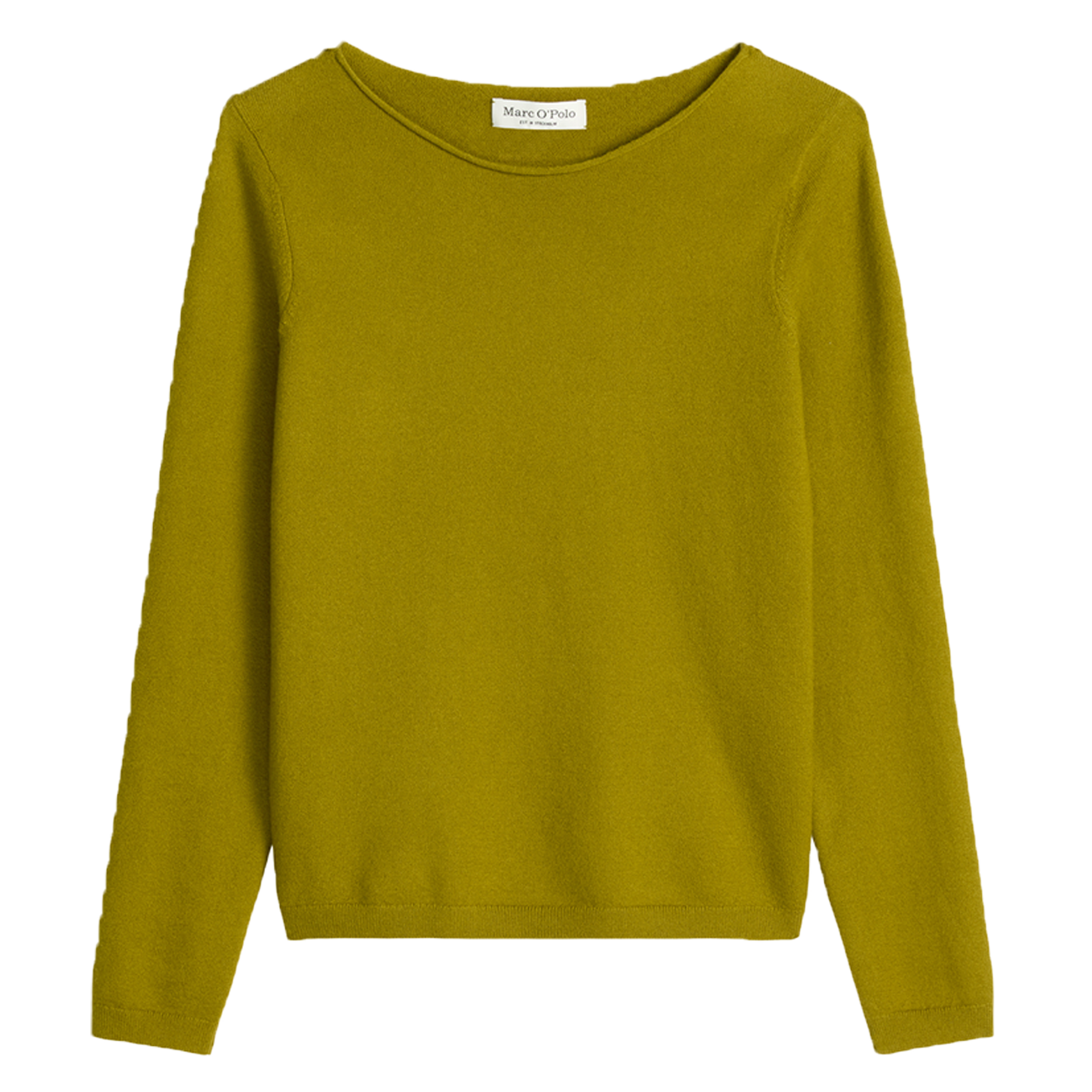 Basic-Strickpullover Regular aus softem Baumwolle-/Schurwolle-Mix | Bright Pea