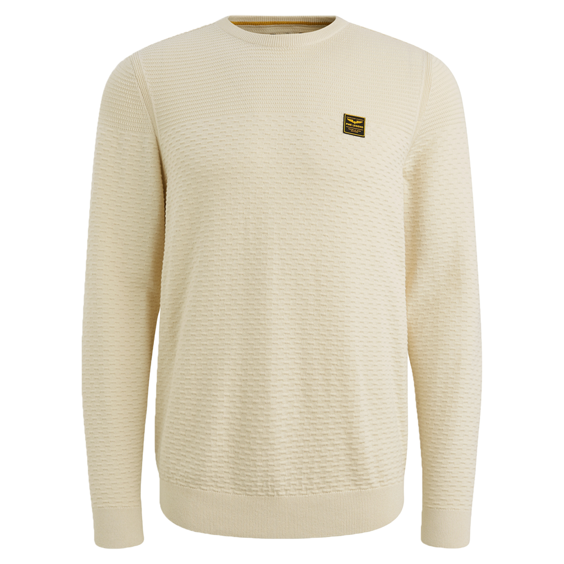 Pullover aus Baumwoll-Mouliné | Bone White