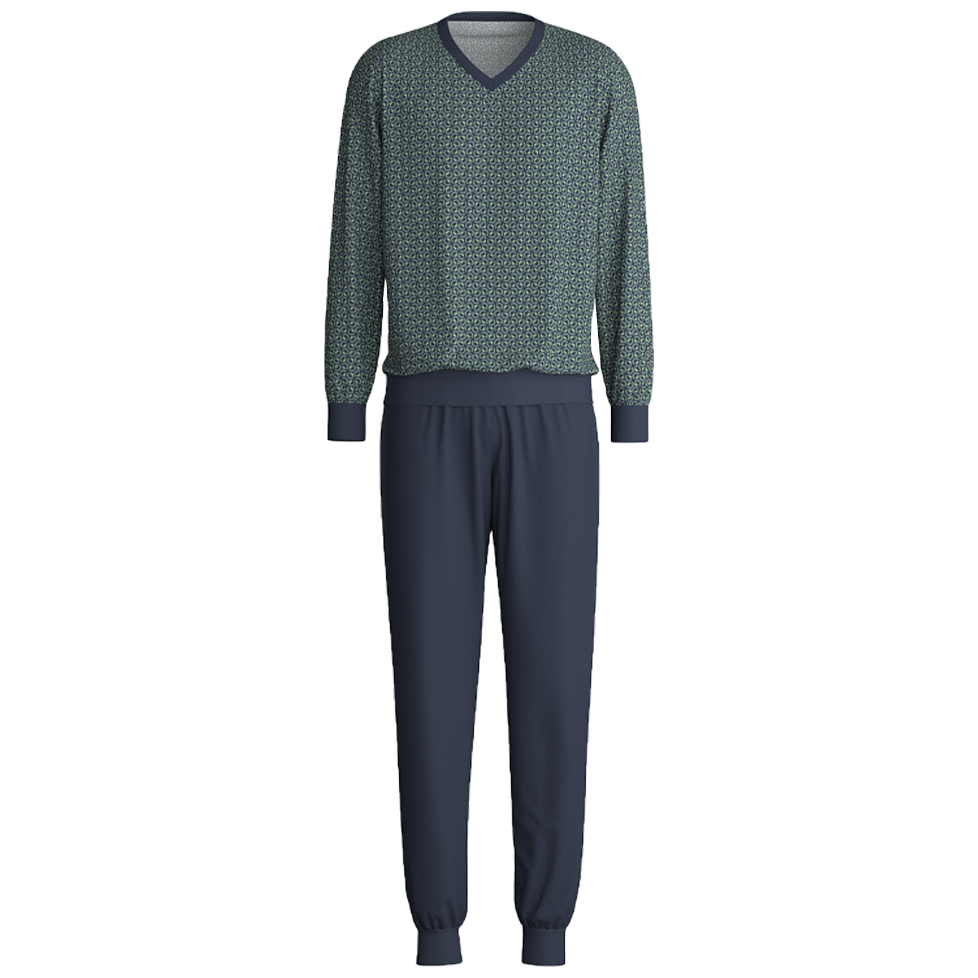 Pyjama mit Bündchen | Dark Glen