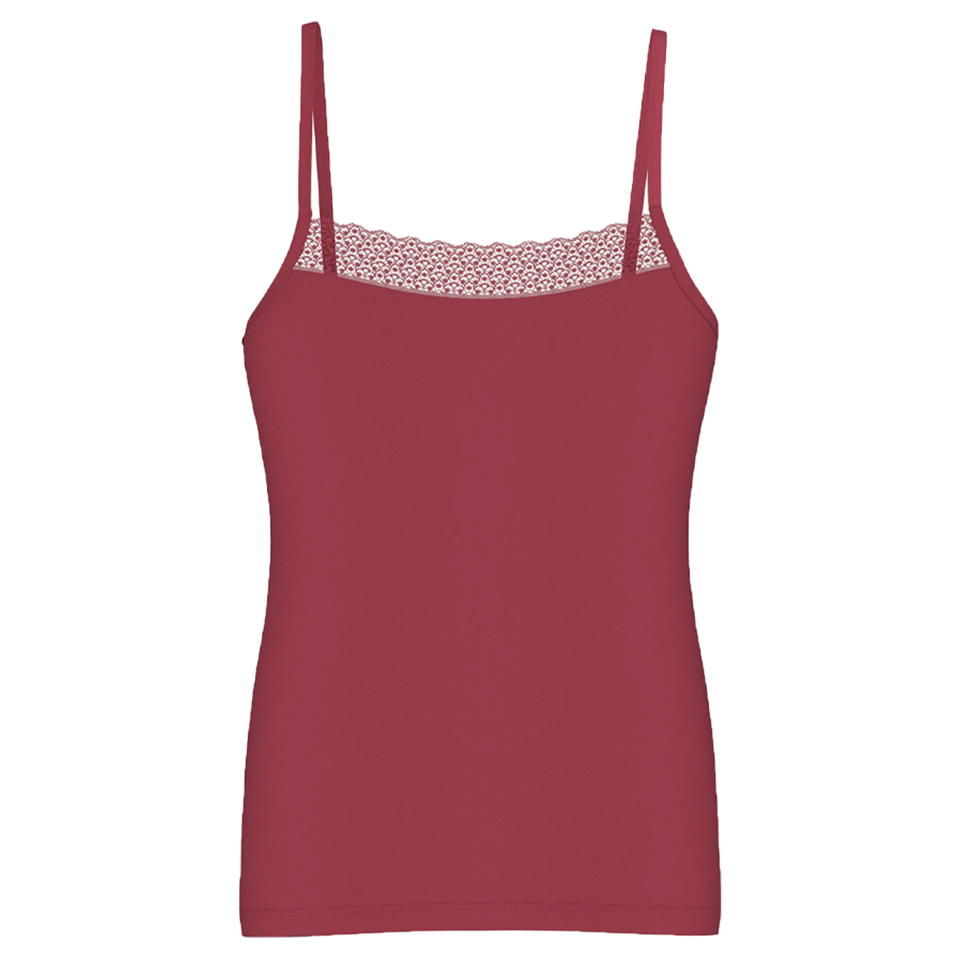 Feel of Modal Unterhemd mit Spaghettiträgern | Sweet Marsala