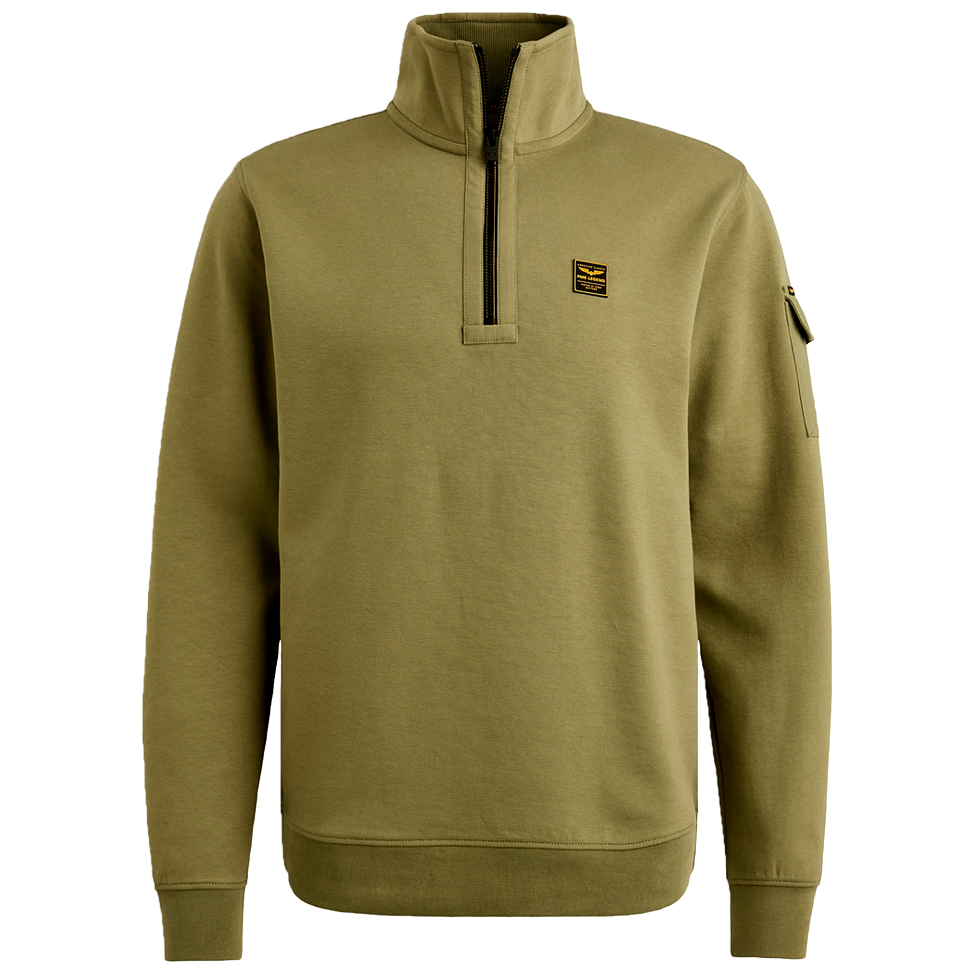 Pullover mit Flight-Pocket | OIL GREEN