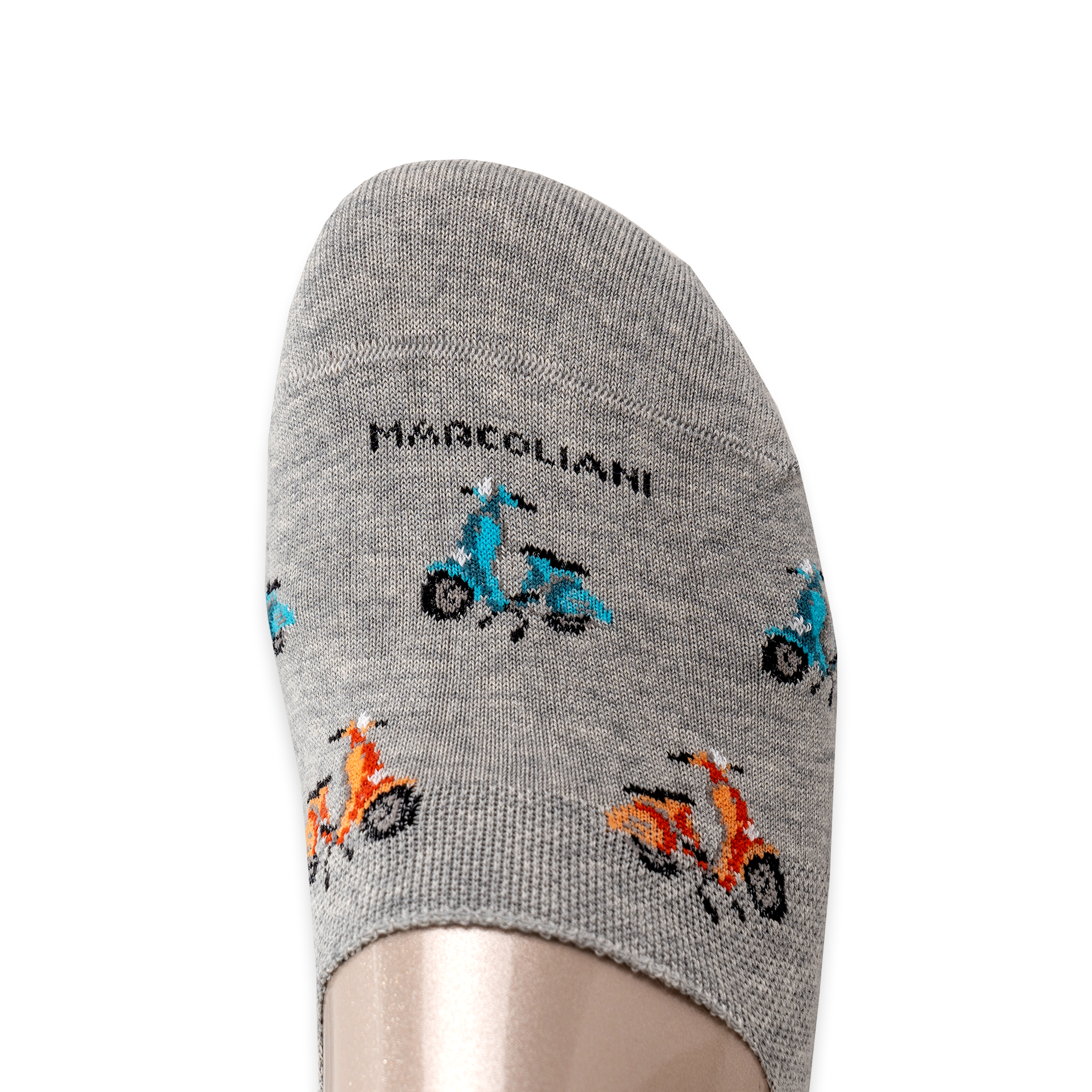 Socken Invisible Touch | VESPA SILVER GREY