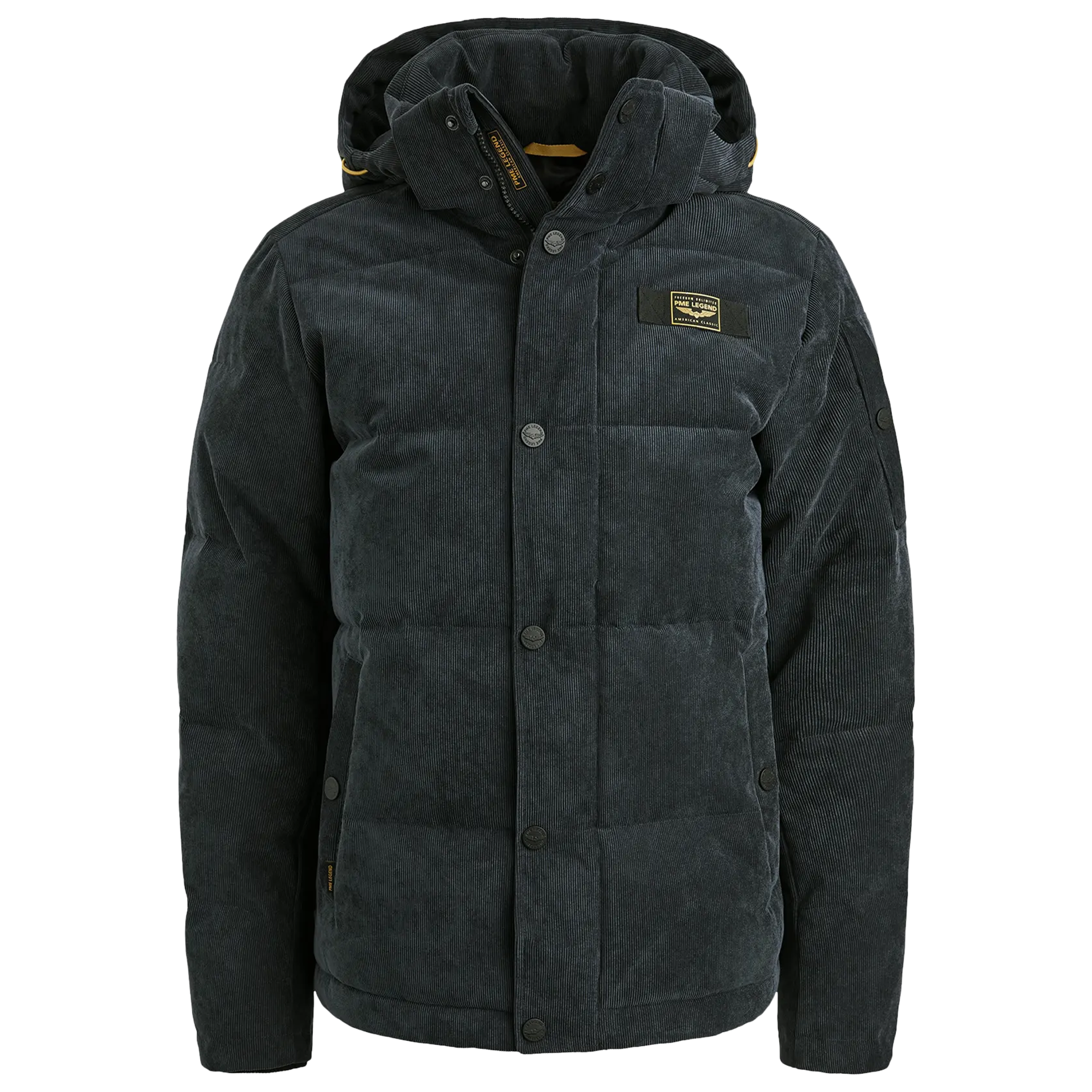 Pufferjacke aus Cord GOBBLER | BLAU