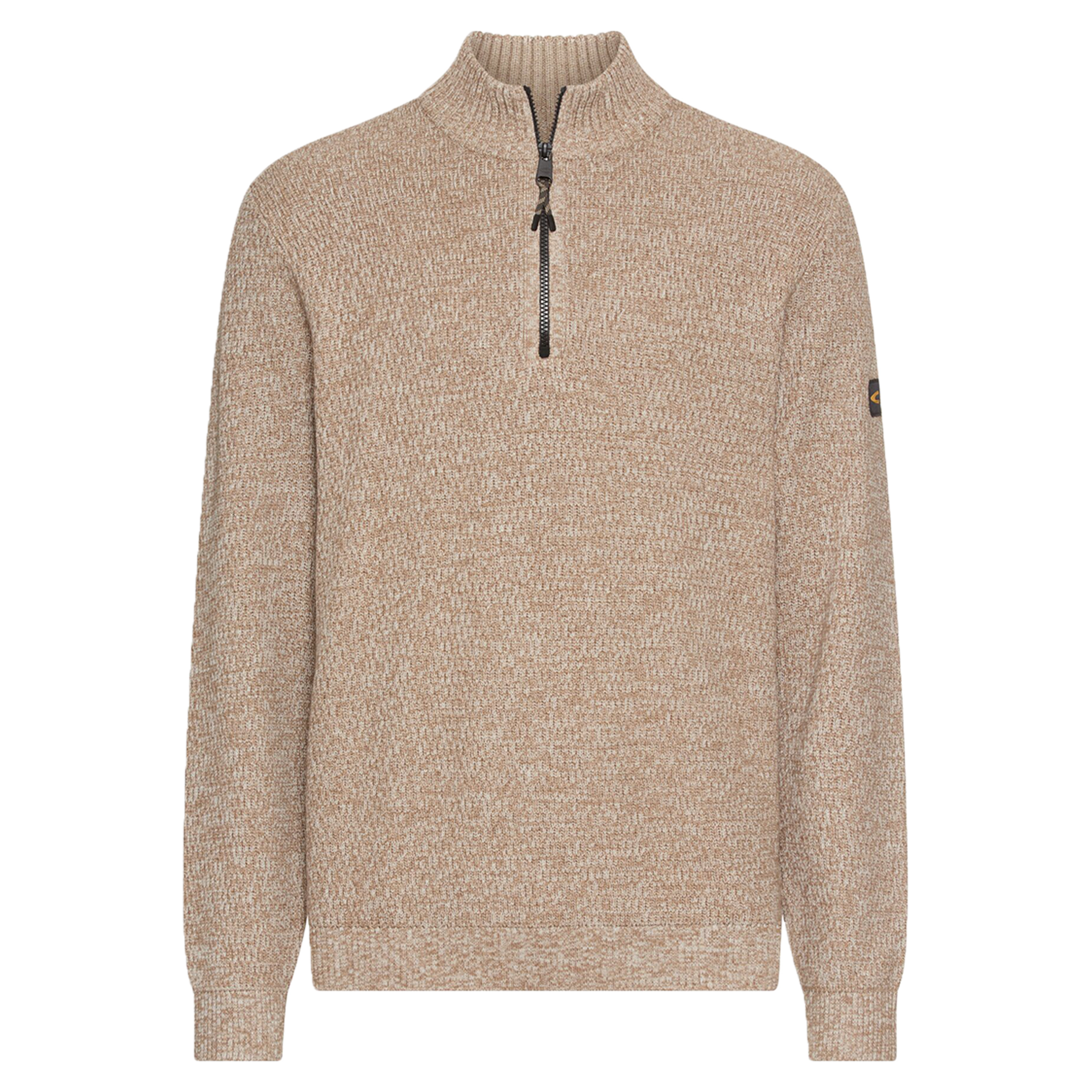 Strick-Troyer mit melierter Struktur | Oatmeal