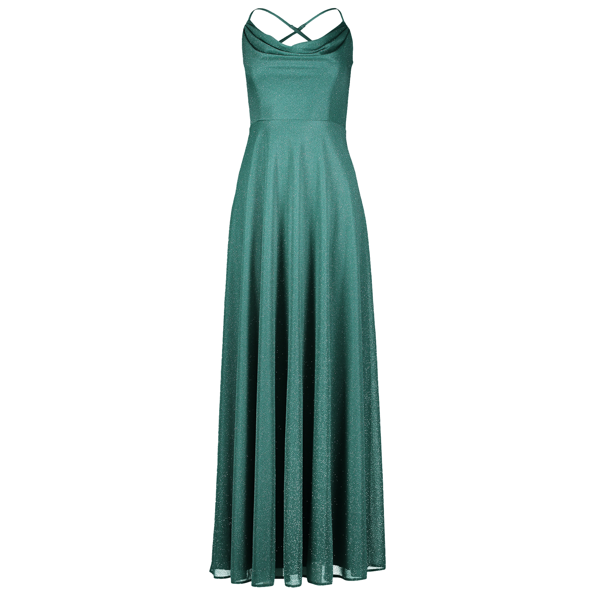 Abendkleid ohne Arm | GREEN/SILVER