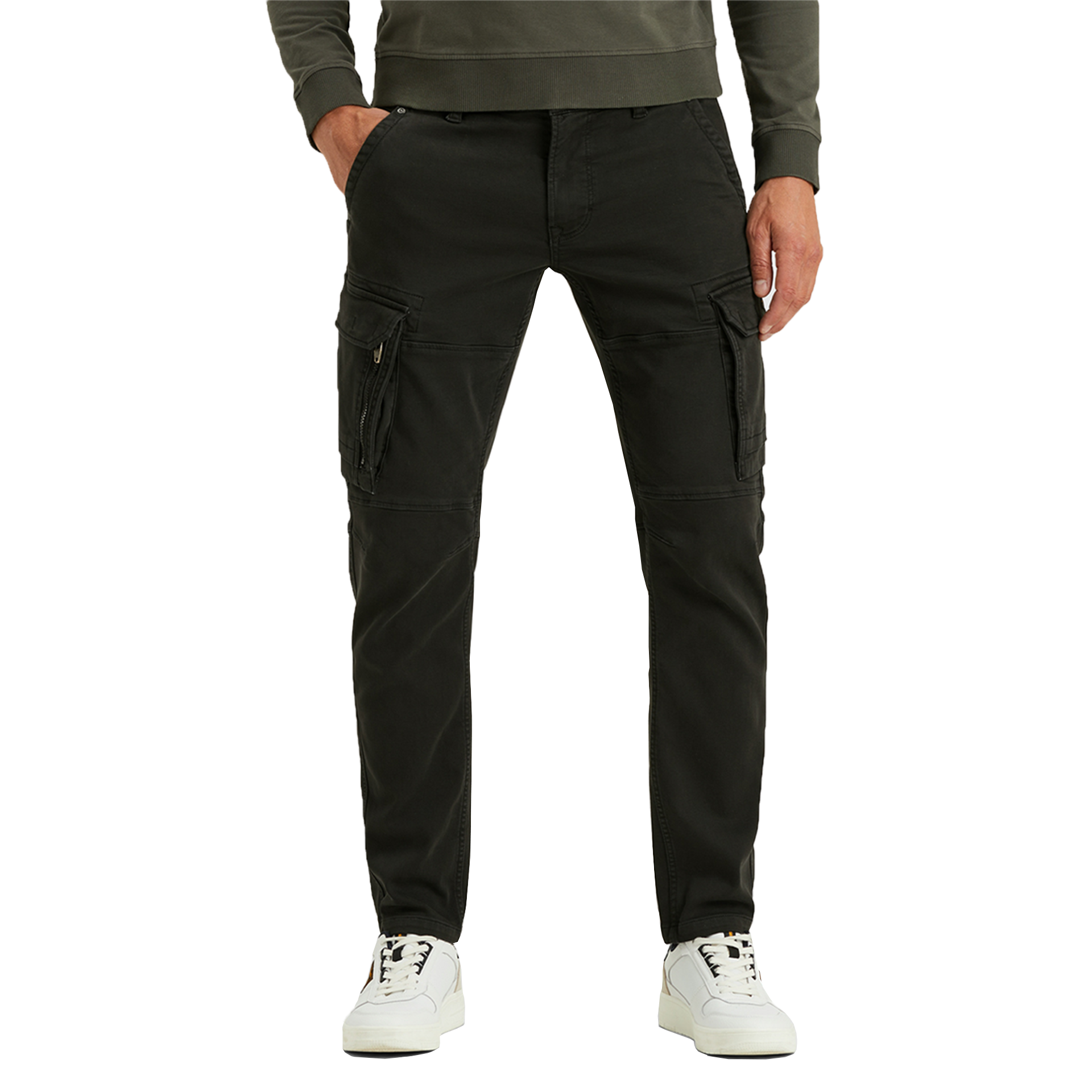 Cargohose aus Sweatstoff EXPEDIZOR | SCHWARZ
