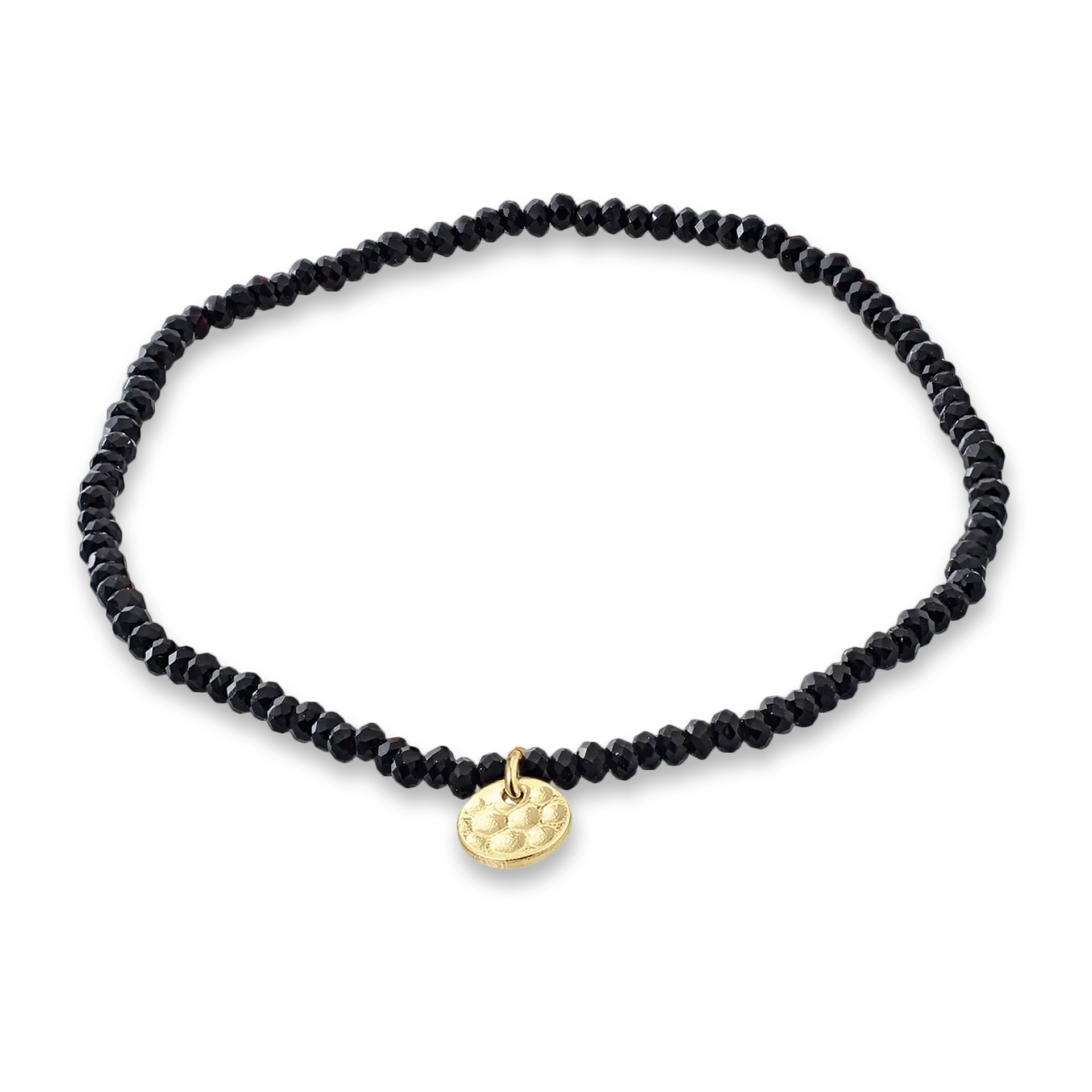 Schwarzes Armband | INDIE vergoldet