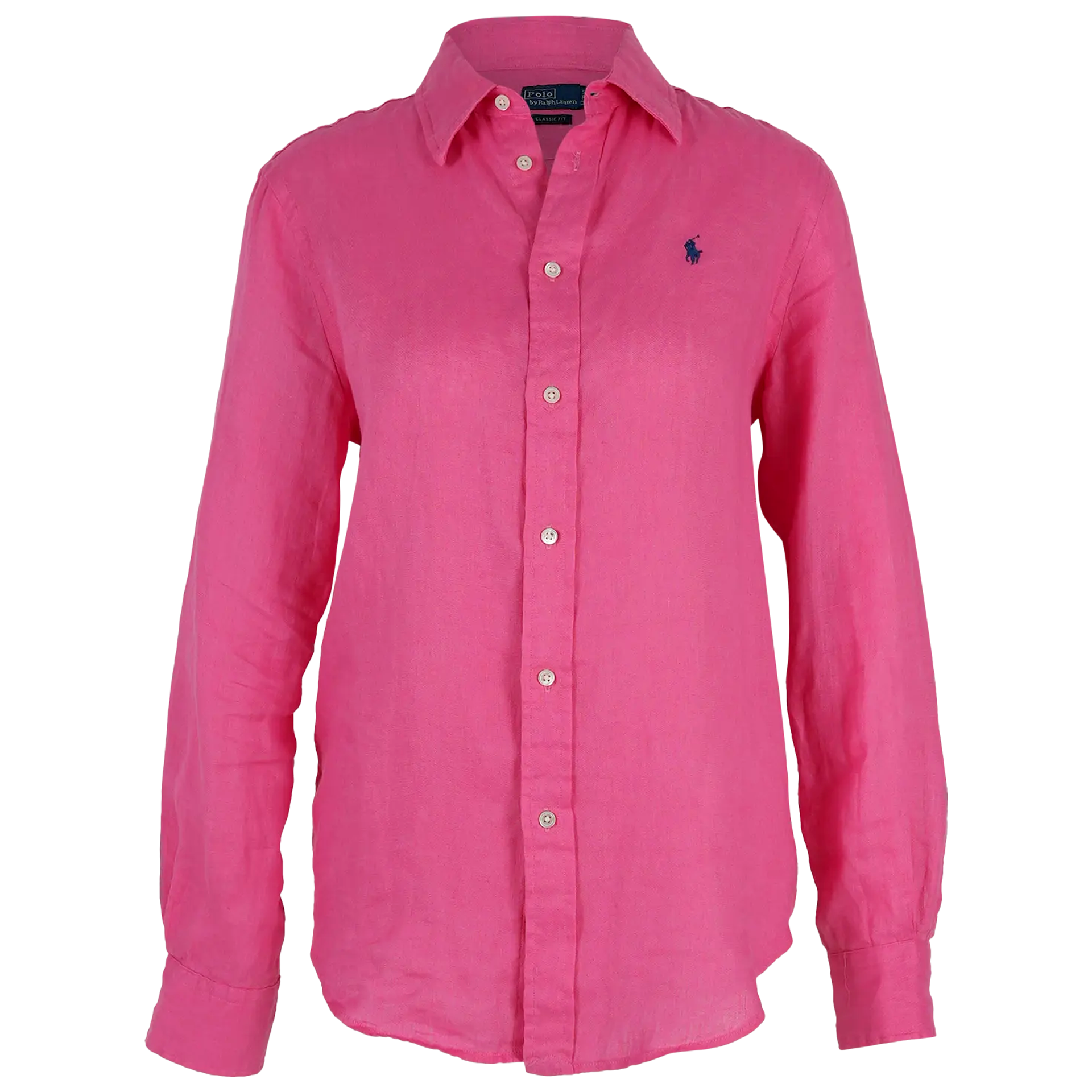 Classic-Fit Leinenhemd | PINK