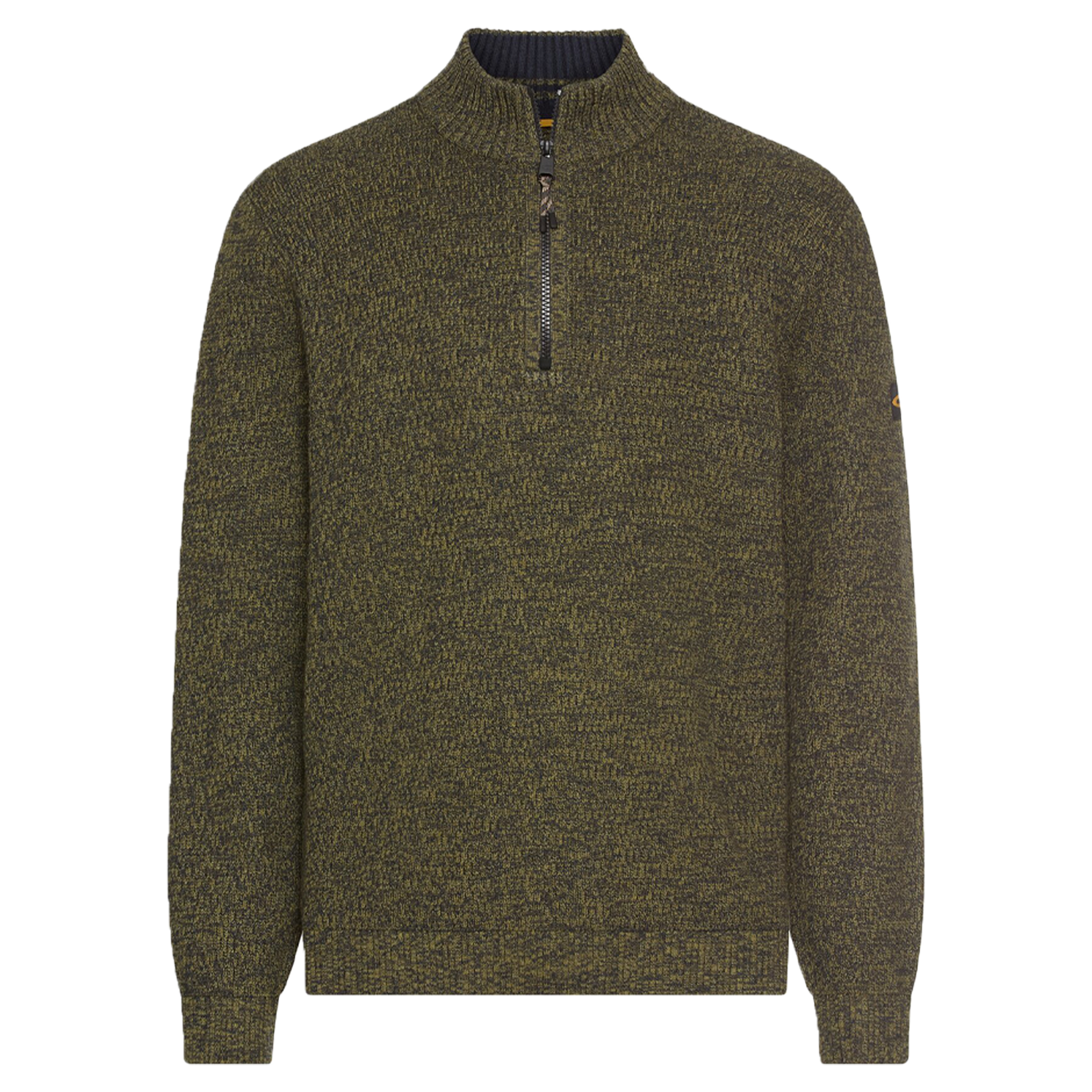 Strick-Troyer mit melierter Struktur | Forest Green